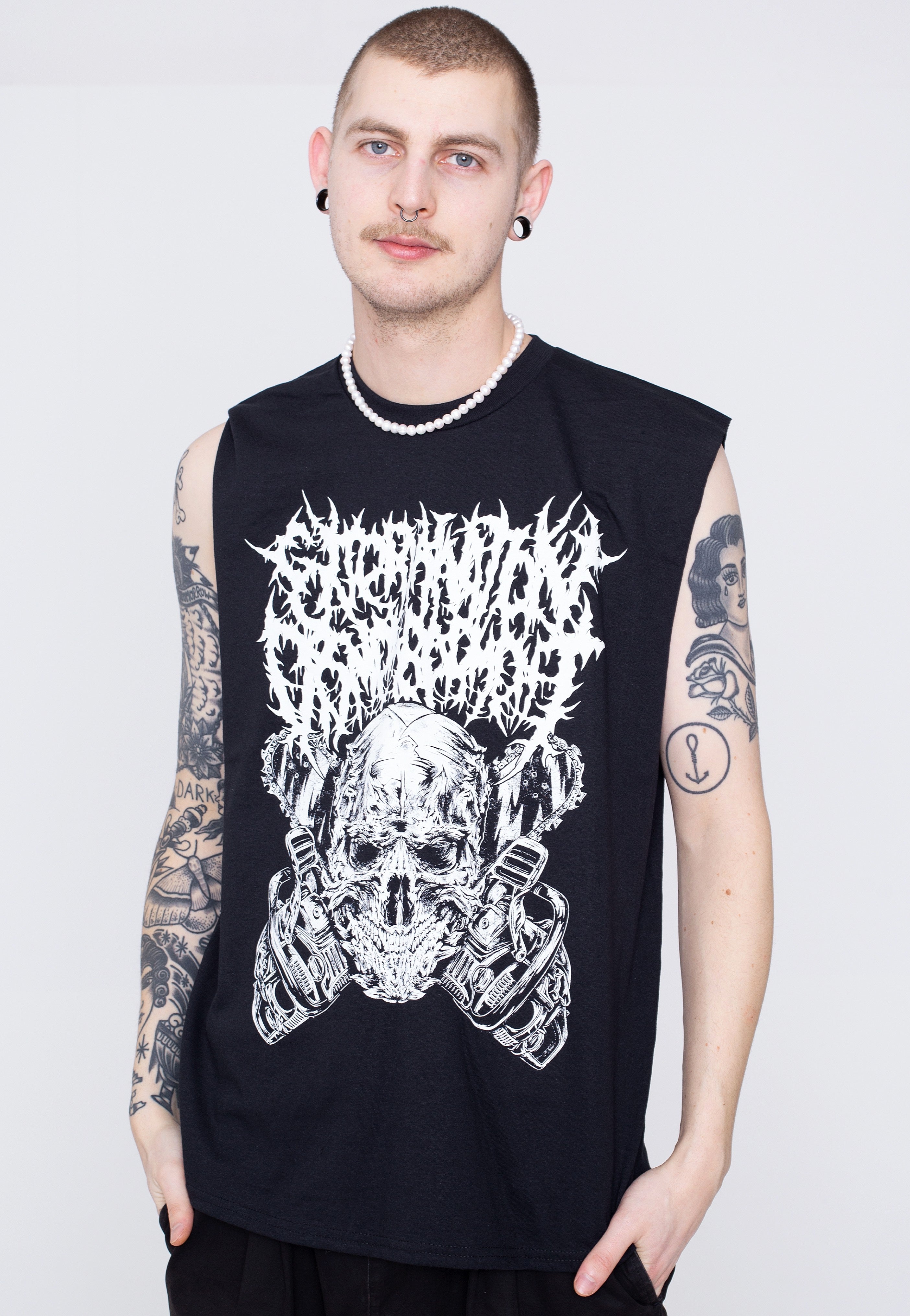 Extermination Dismemberment - Chainsaw - Sleeveless | Men-Image