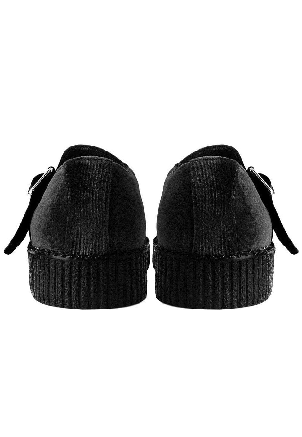 T.U.K. - Viva Flex Mary Jane Black Velvet - Girl Sandals | Women-Image