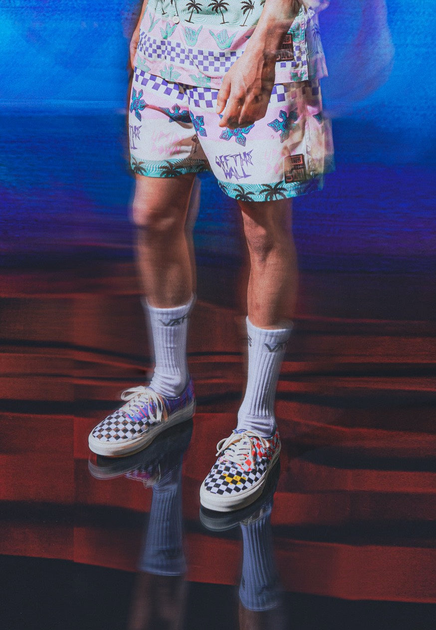 Vans x Stranger Things - California Stripe Volley Pink - Shorts | Men-Image