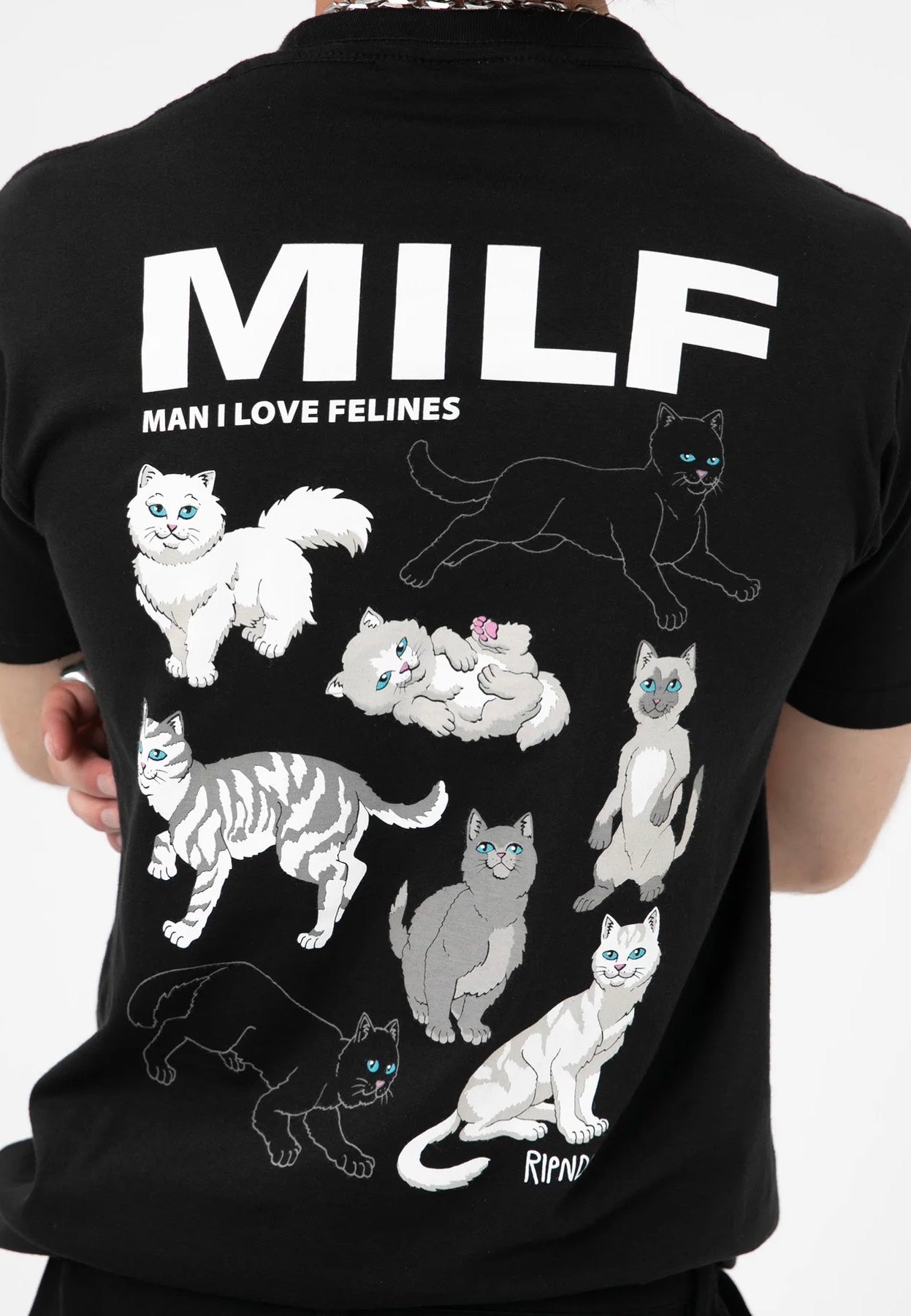 RIPNDIP - Man I Love Felines Black - T-Shirt | Men-Image