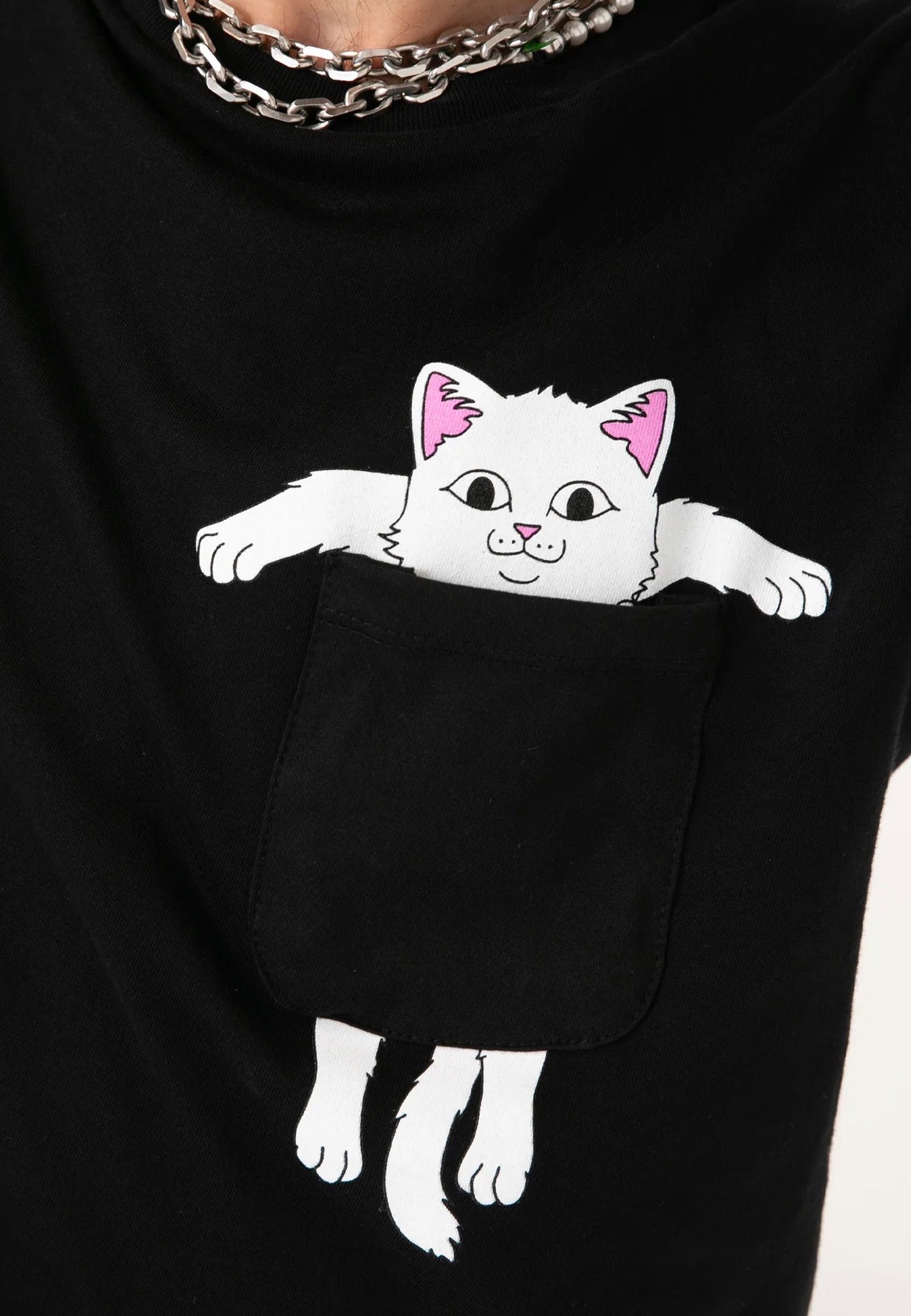 RIPNDIP - Broke The Pocket Pocket Black - T-Shirt | Men-Image