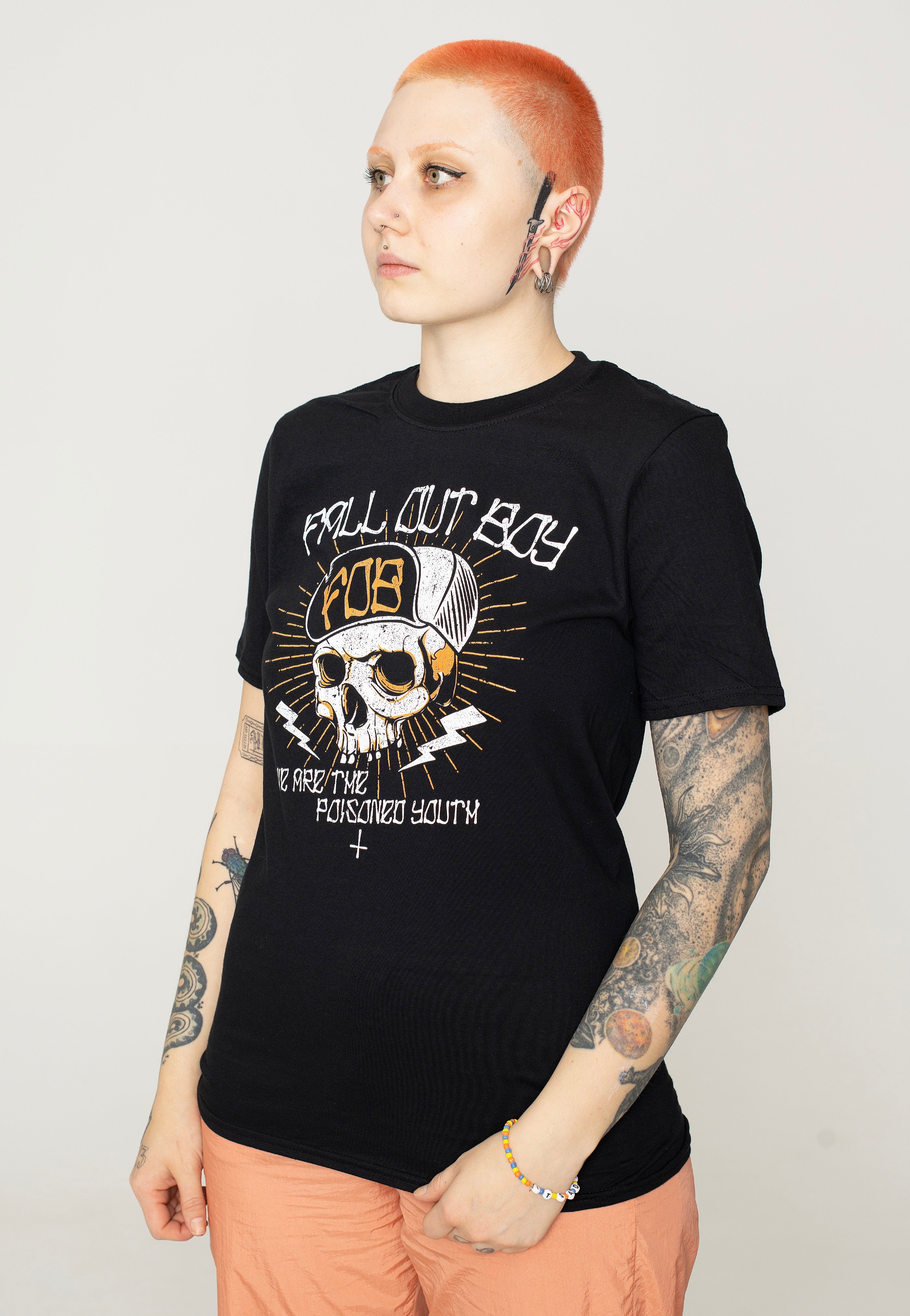 Fall Out Boy - Chest Youth Skull - T-Shirt | Women-Image