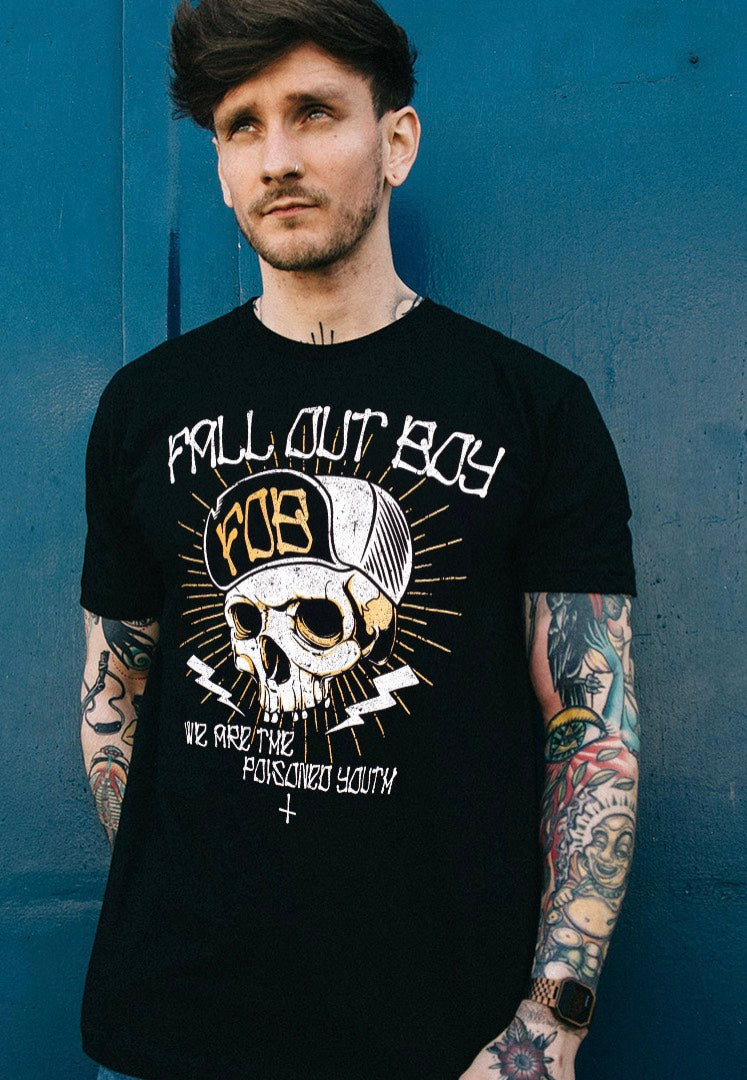 Fall Out Boy - Chest Youth Skull - T-Shirt | Men-Image