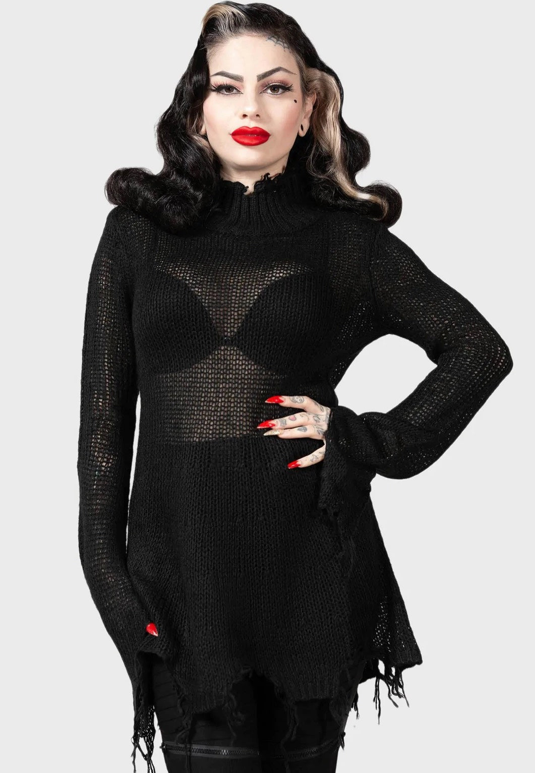 Killstar - Faylinn Black - Pullover | Women-Image