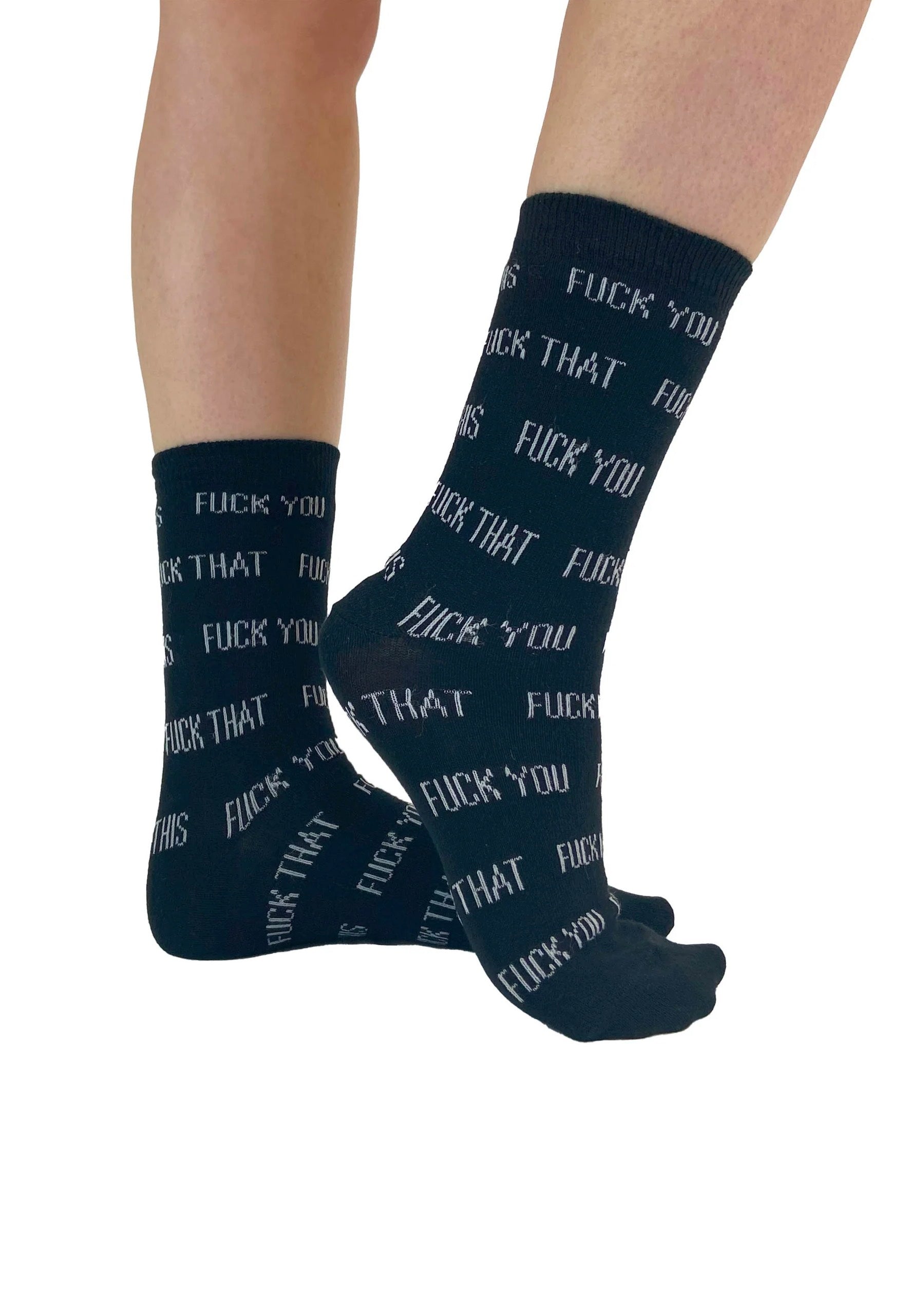 Pamela Mann - F*ck Ankle Black - Socks | Neutral-Image