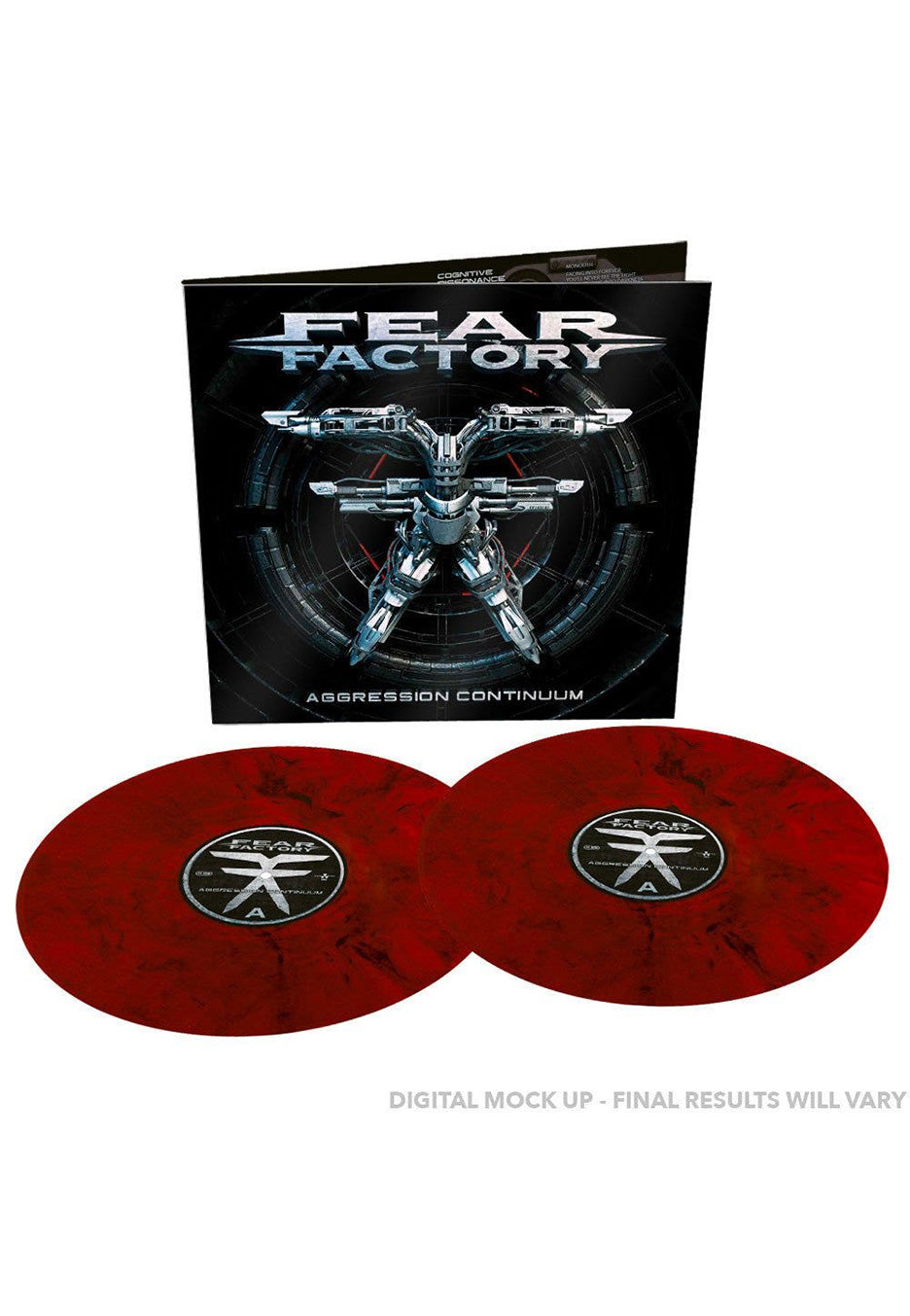 Fear Factory - Aggression Continuum Transparent Red/Black - Marbled 2 Vinyl | Neutral-Image