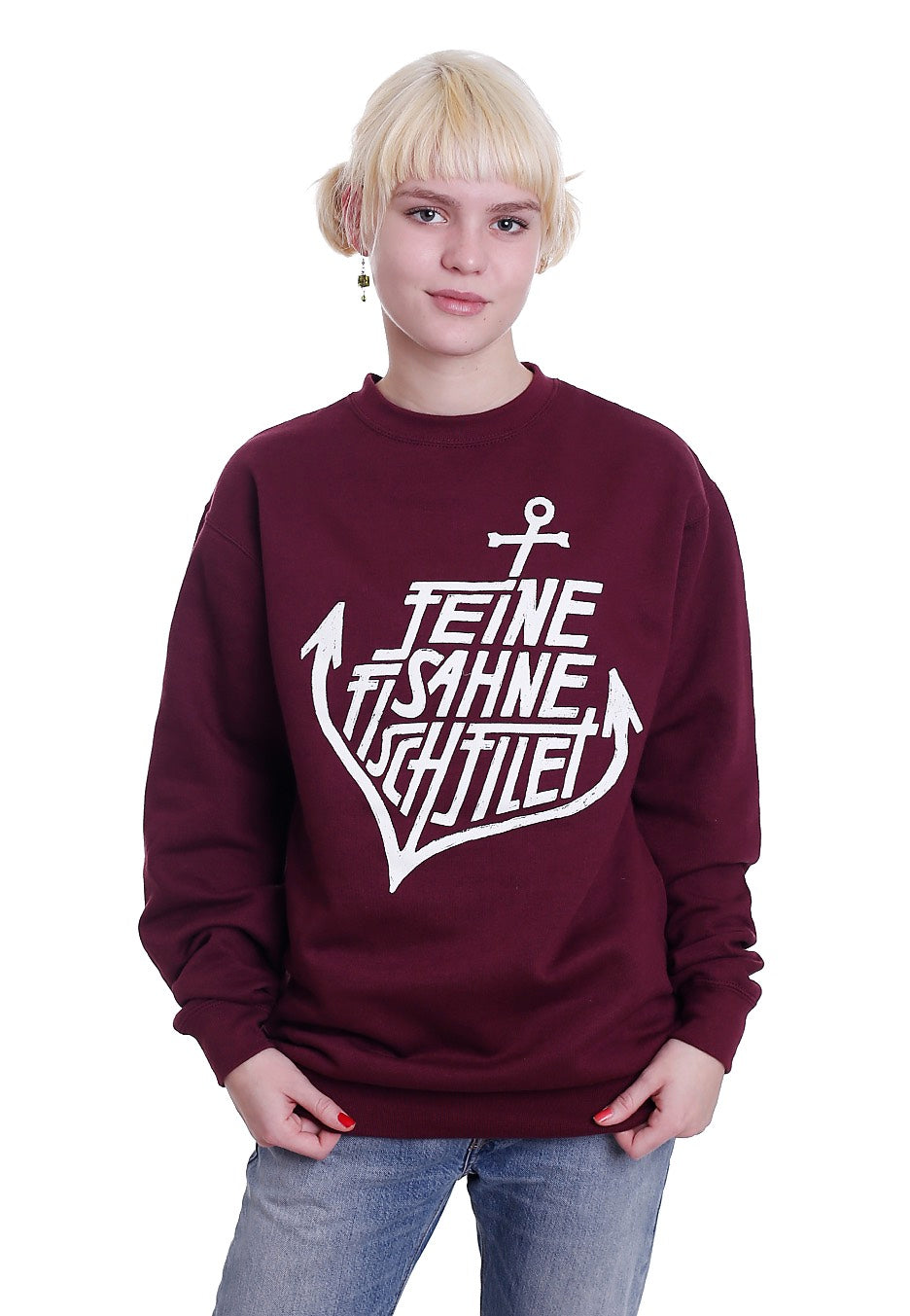 Feine Sahne Fischfilet - Anker Burgundy - Sweater | Women-Image