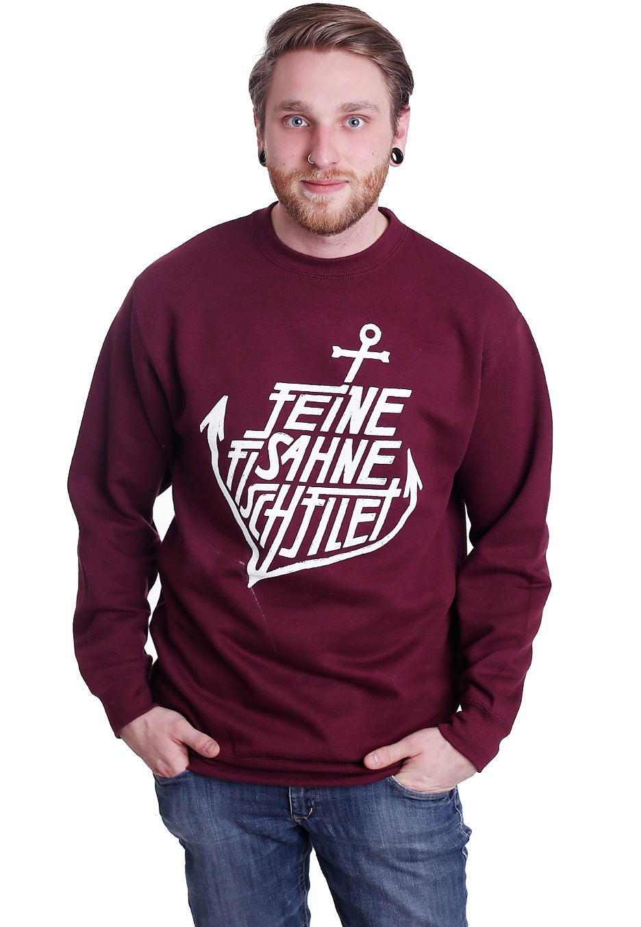 Feine Sahne Fischfilet - Anker Burgundy - Sweater | Men-Image