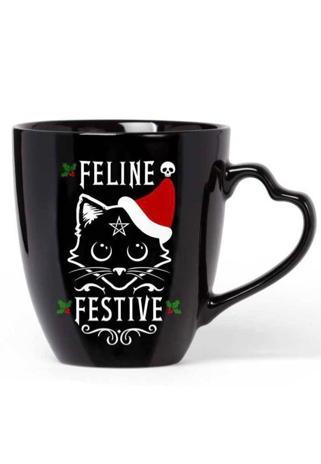 Alchemy England - Feline Festive Christmas - Mug | Neutral-Image