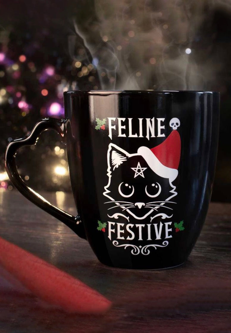 Alchemy England - Feline Festive Christmas - Mug | Neutral-Image