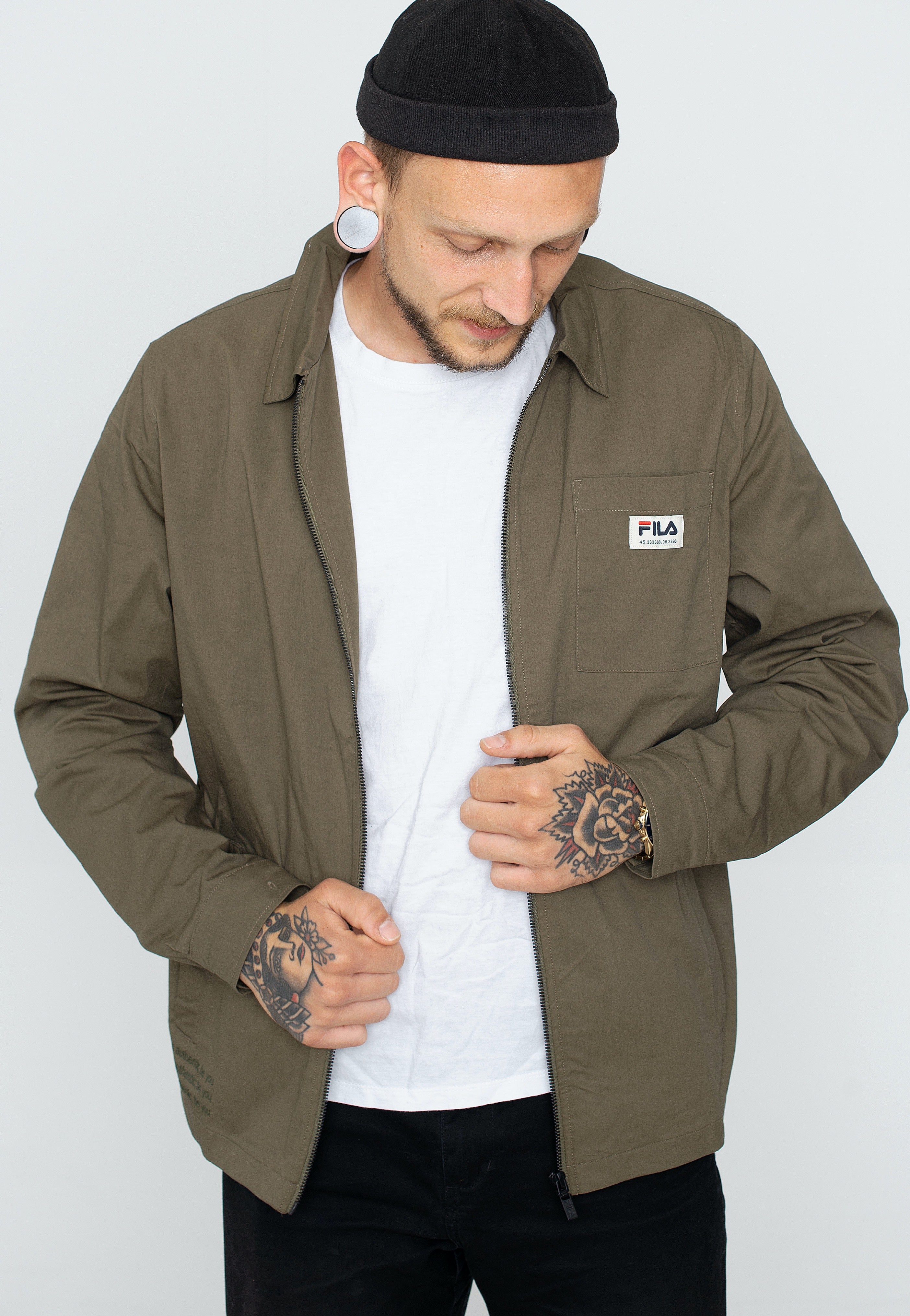 Fila - Termoli Coach Burnt Olive - Jacket | Men-Image