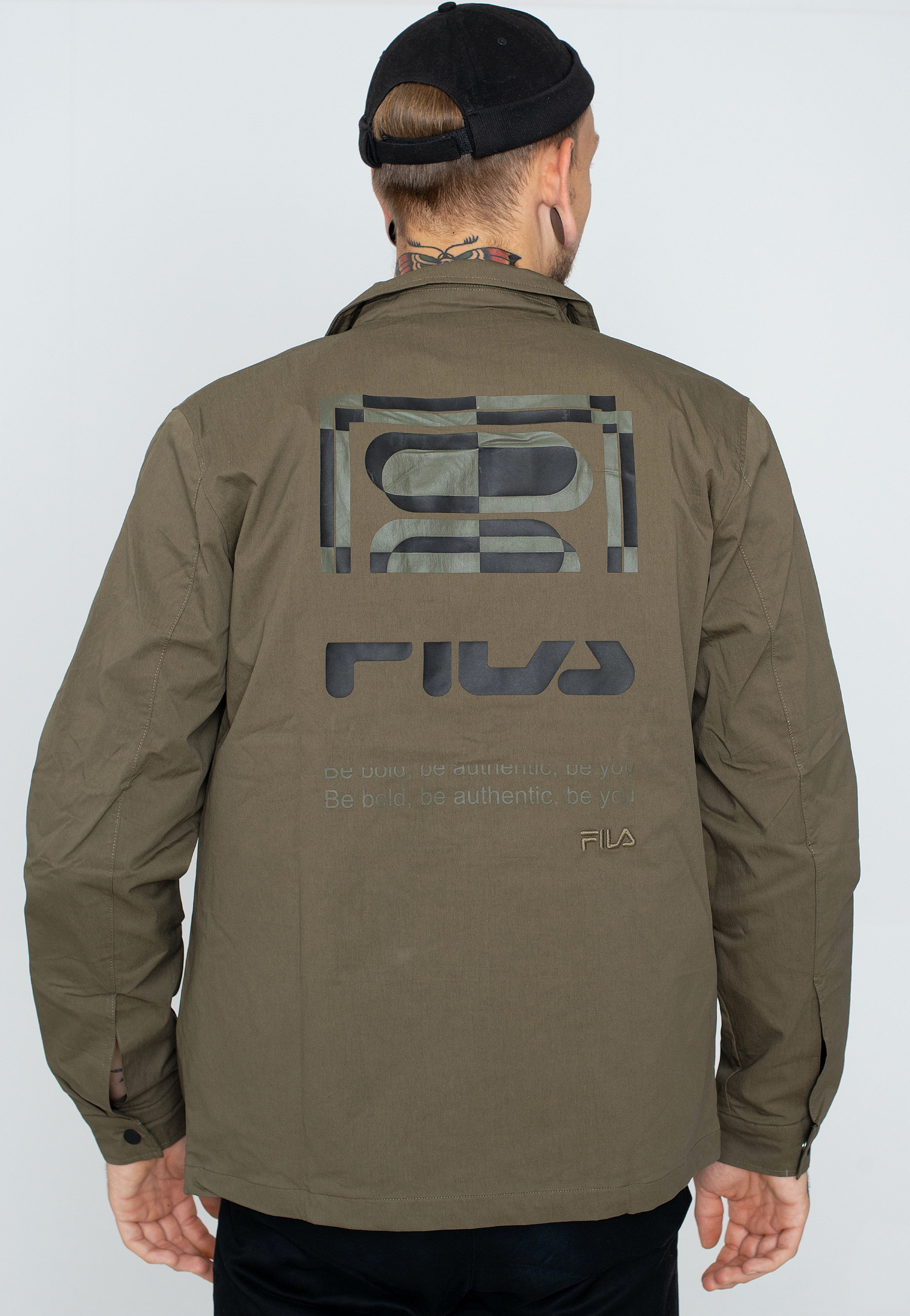 Fila - Termoli Coach Burnt Olive - Jacket | Men-Image