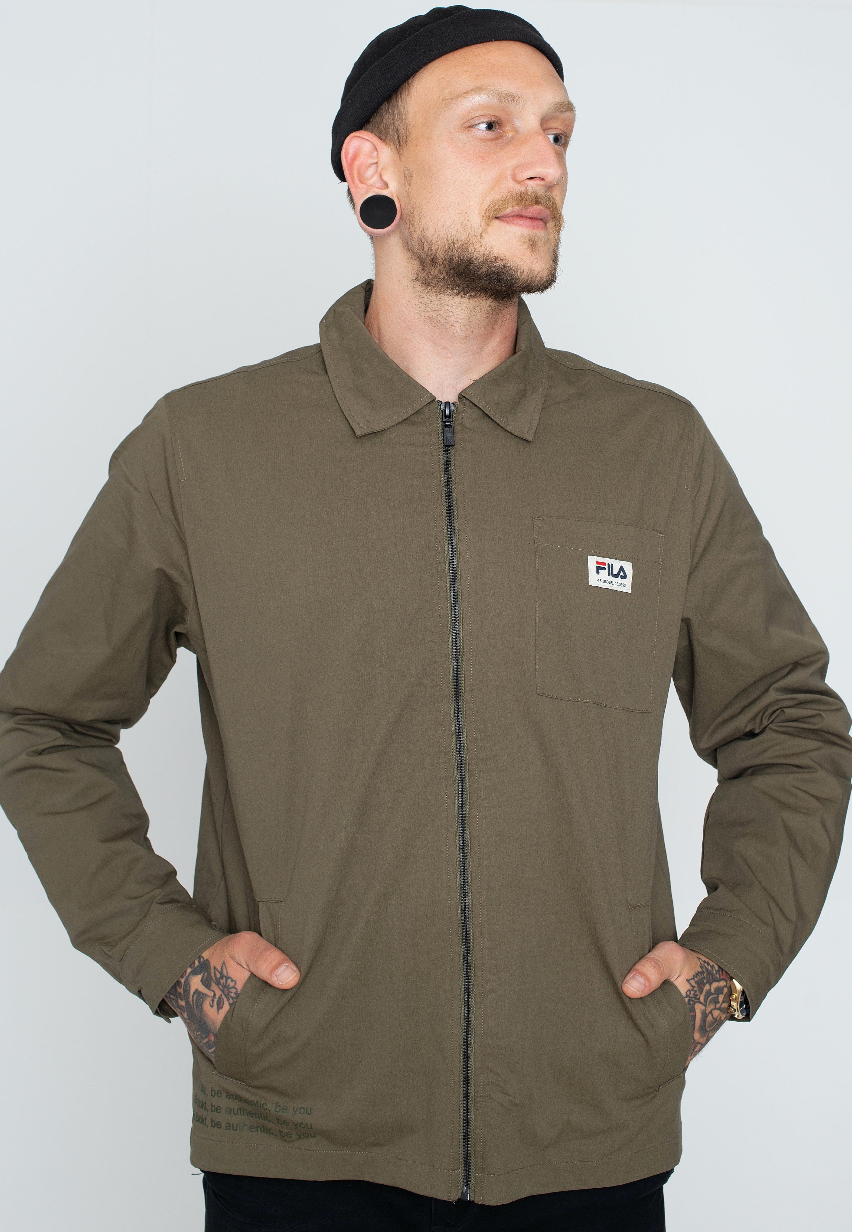 Fila - Termoli Coach Burnt Olive - Jacket | Men-Image