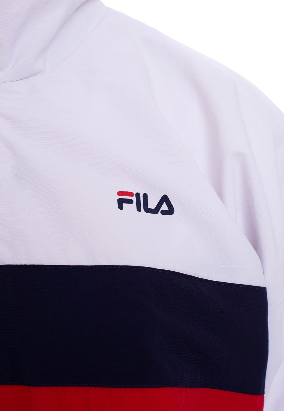 Fila - Urban Line Kaya Bright White/Black Iris/True Red - Windbreaker | Women-Image