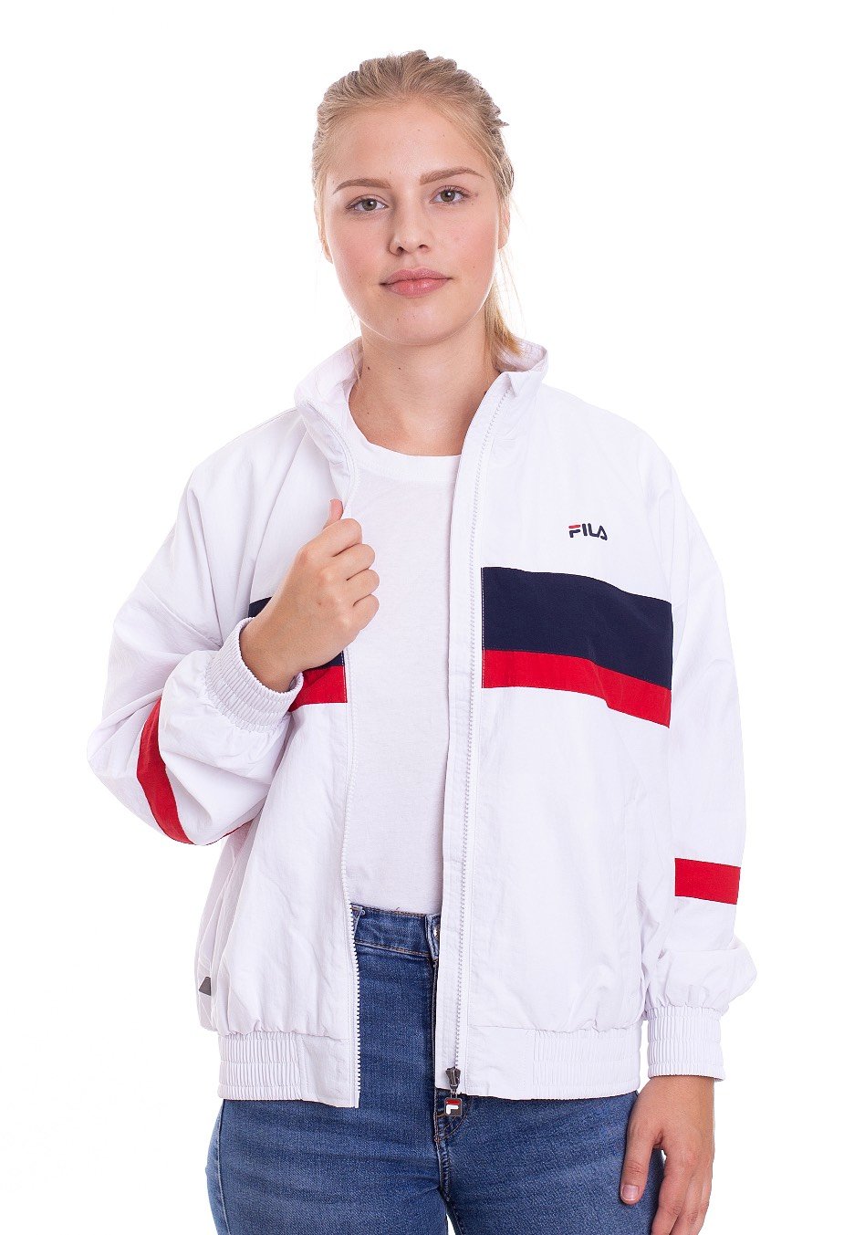 Fila Urban Line Kaya Bright White Black Iris True Red Windbreaker Impericon