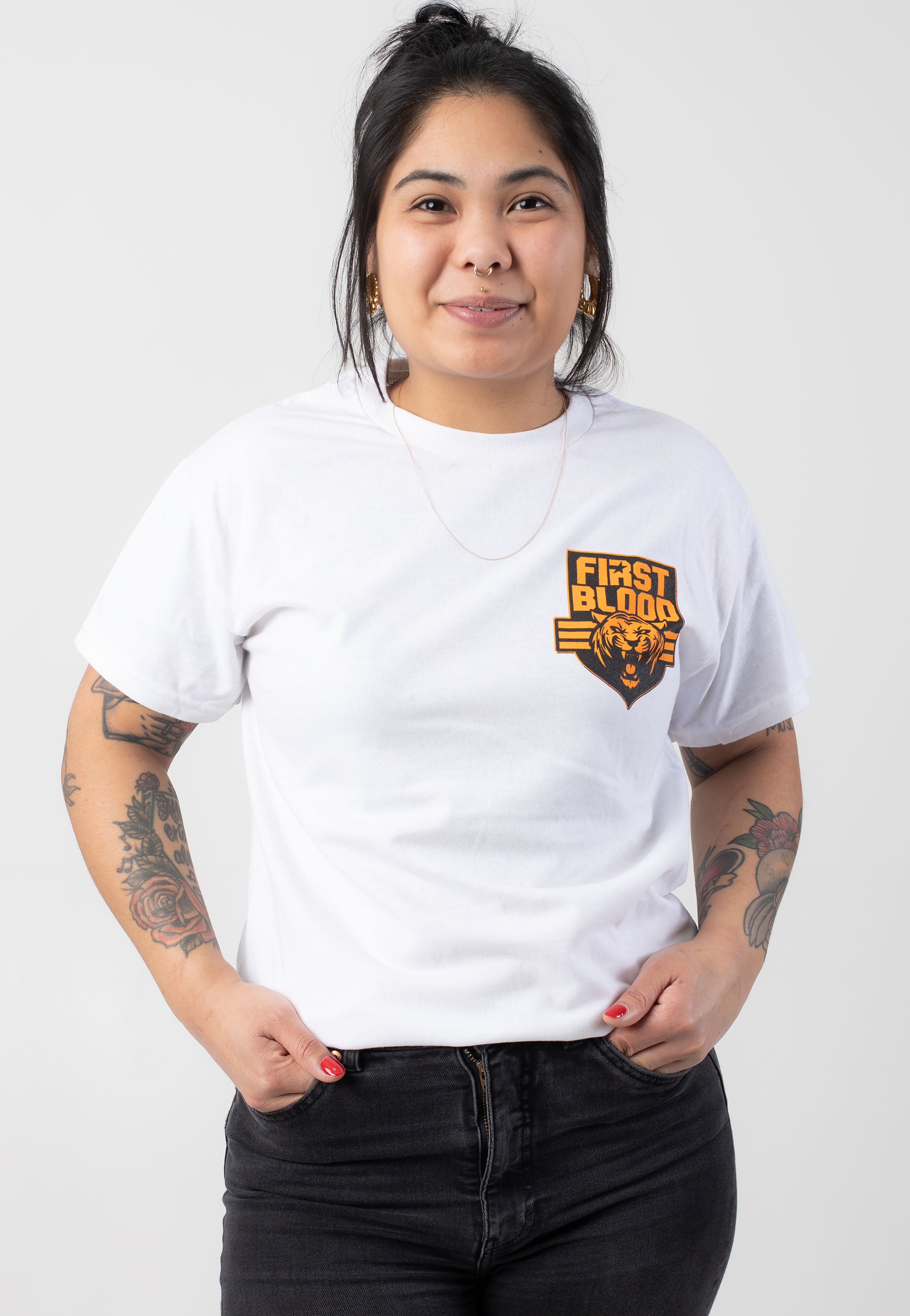 First Blood - Hold On Tight White - T-Shirt | Women-Image