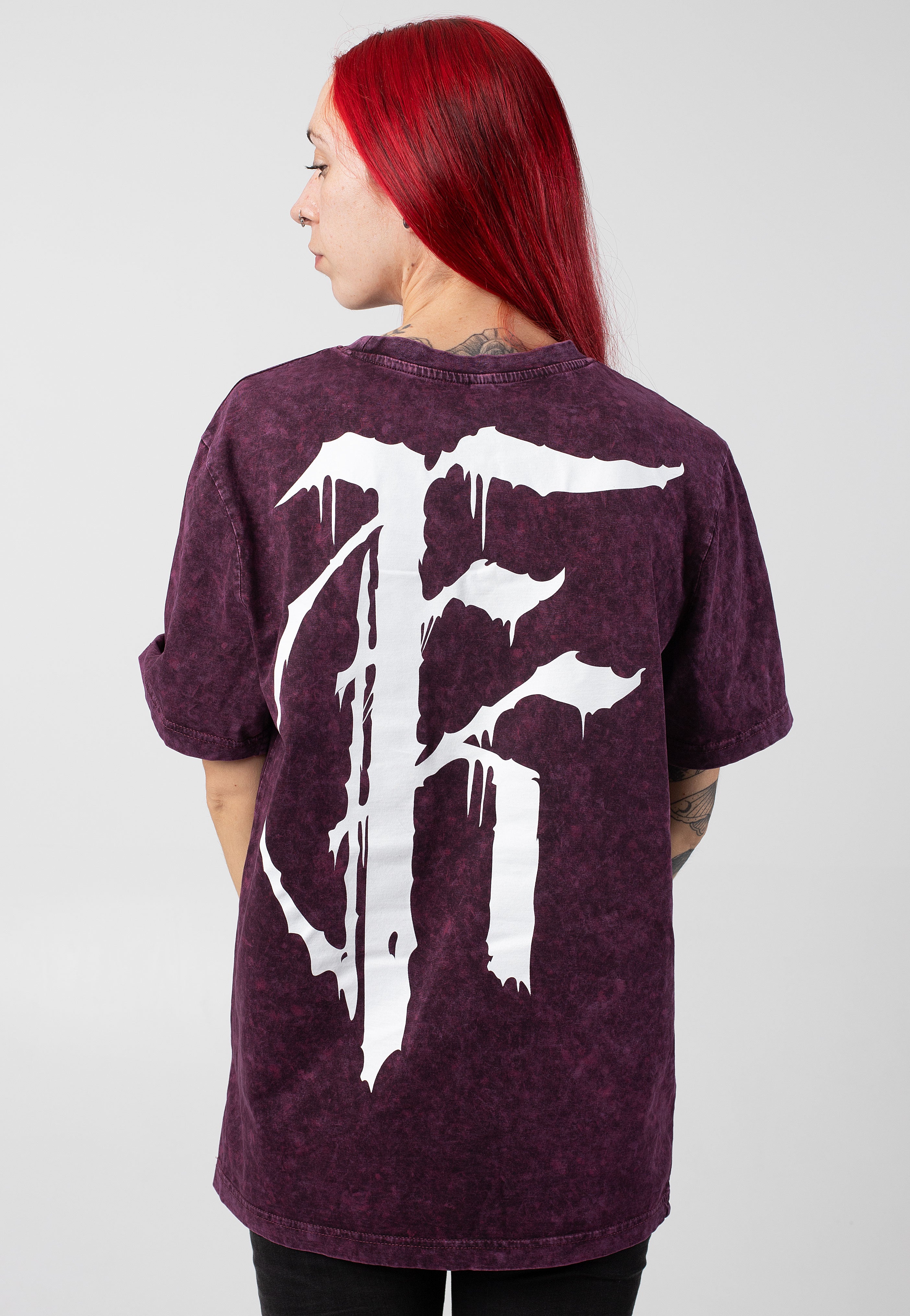 Fit For A King - Deathmetal Berry Black Acid Washed - T-Shirt | Women-Image