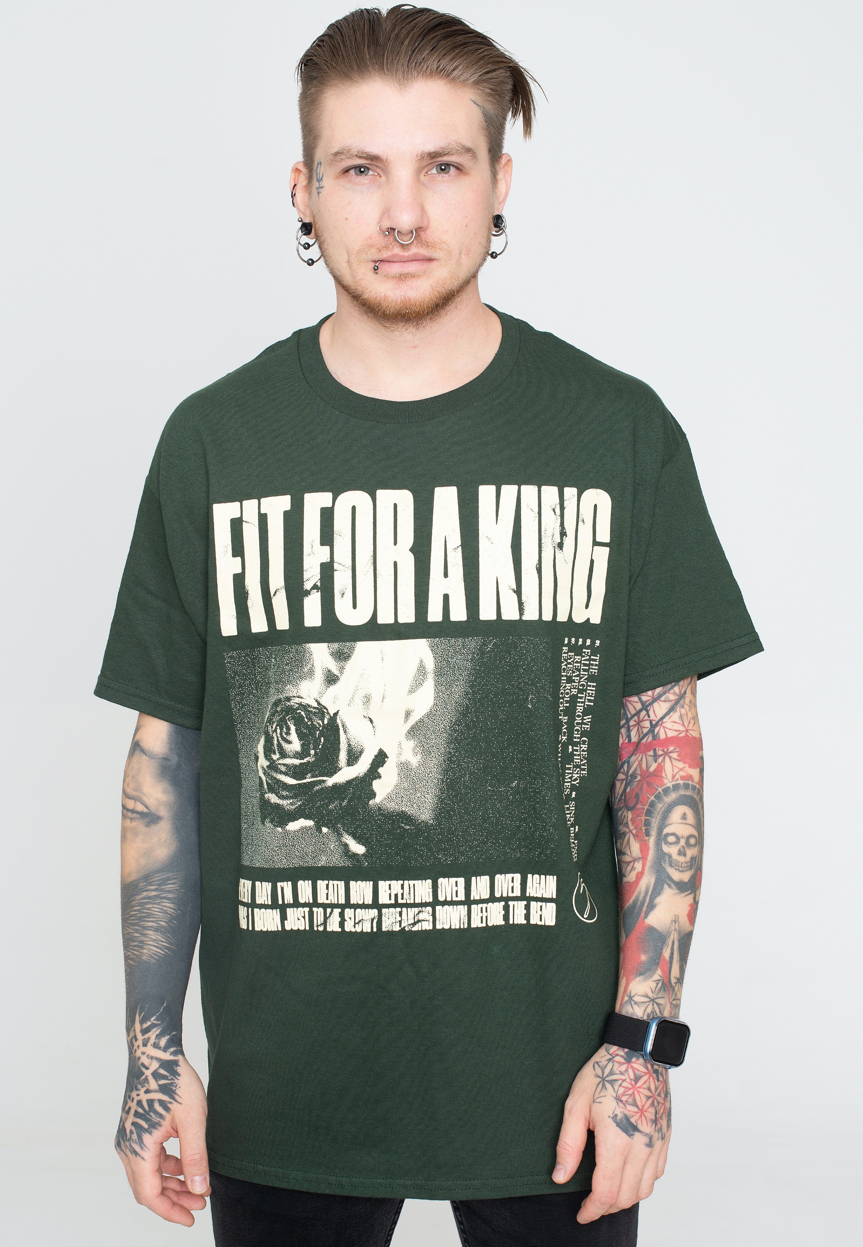 Fit For A King - Die Slow Forest Green - T-Shirt | Men-Image