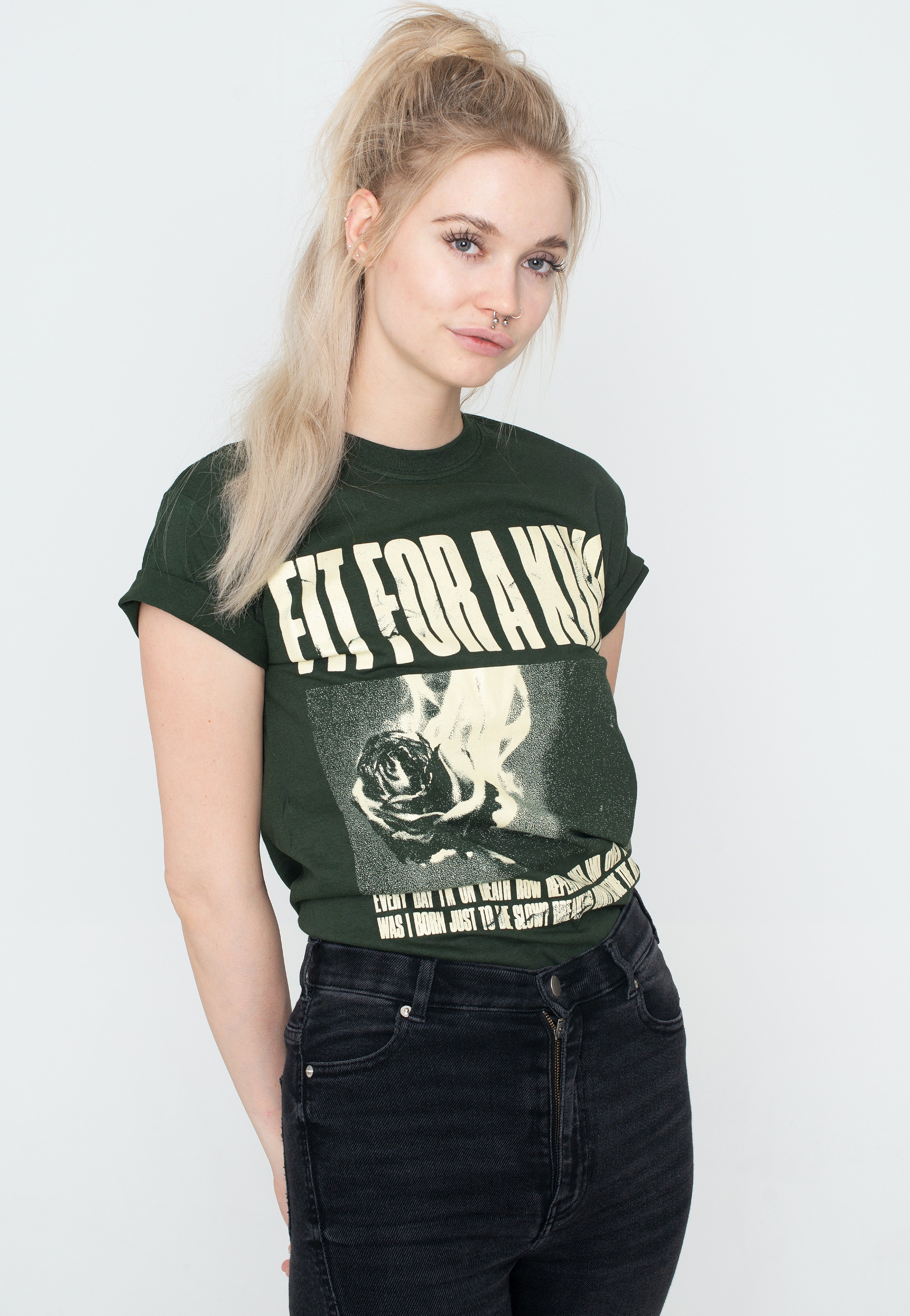 Fit For A King - Die Slow Forest Green - T-Shirt | Women-Image