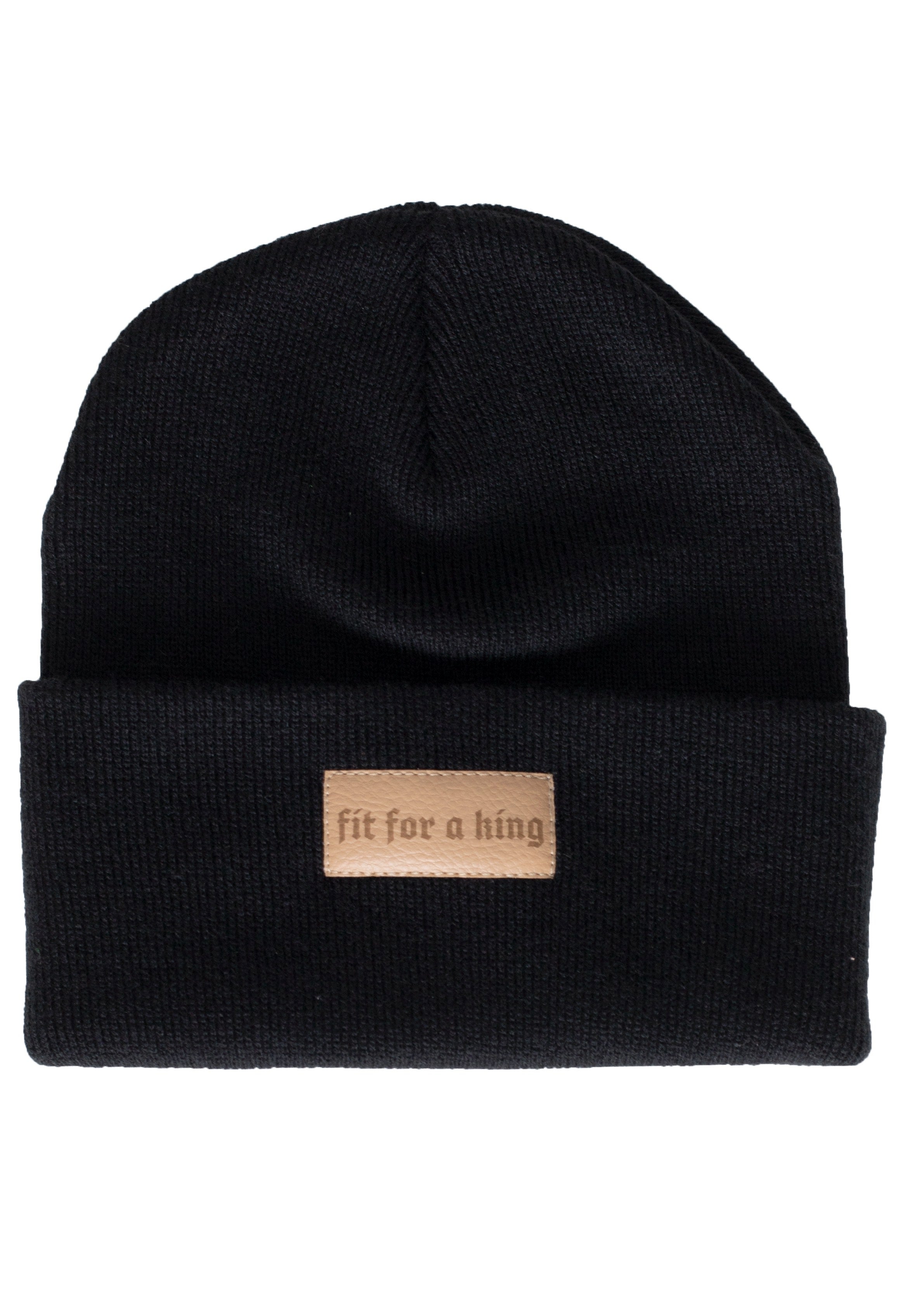 Fit For A King - Logo Fake Leather Patch - Beanie | Men-Image