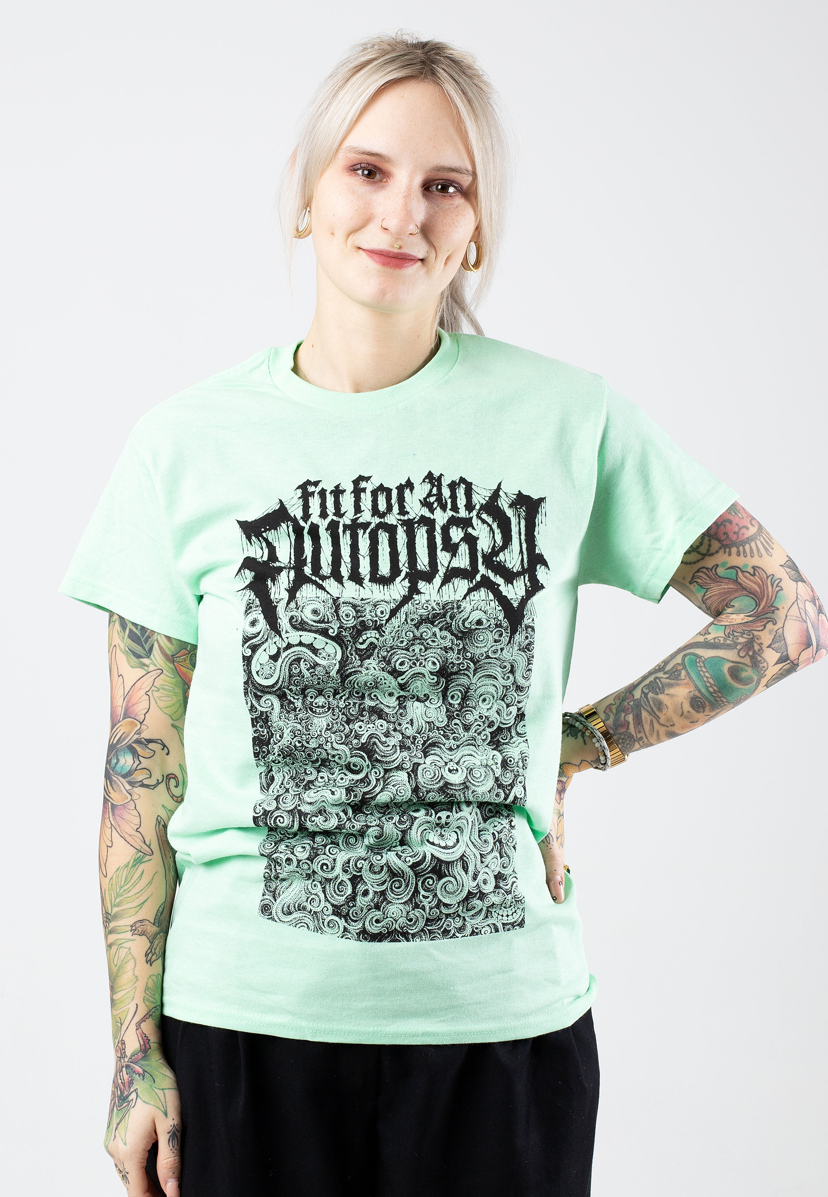 Fit For An Autopsy - Demonic Gyre Mint Green - T-Shirt | Women-Image