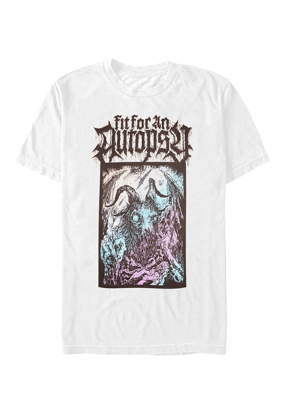 Fit For An Autopsy - Horned Husk White - T-Shirt | Neutral-Image