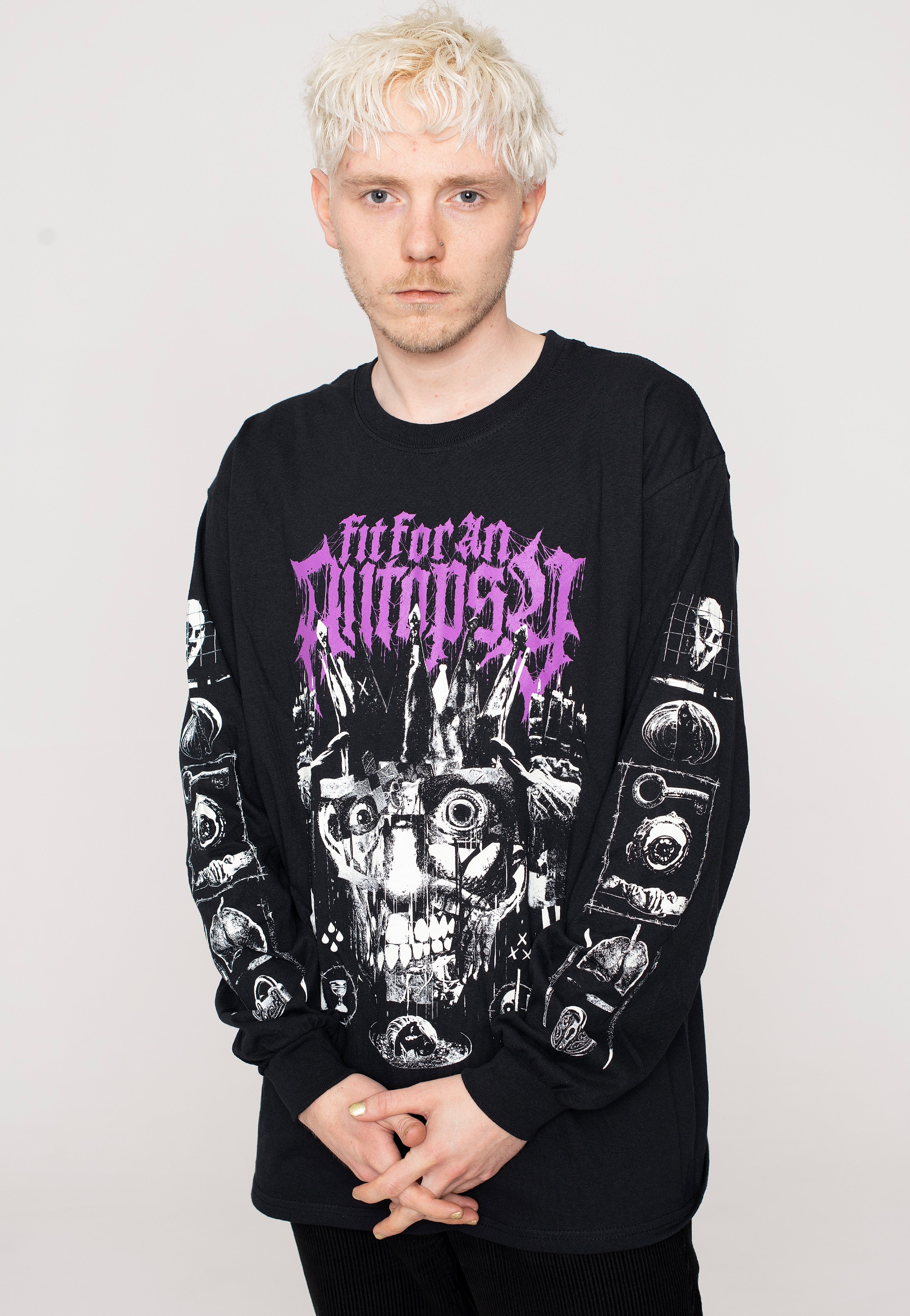 Fit For An Autopsy - Purple Logo Face - Longsleeve | Men-Image