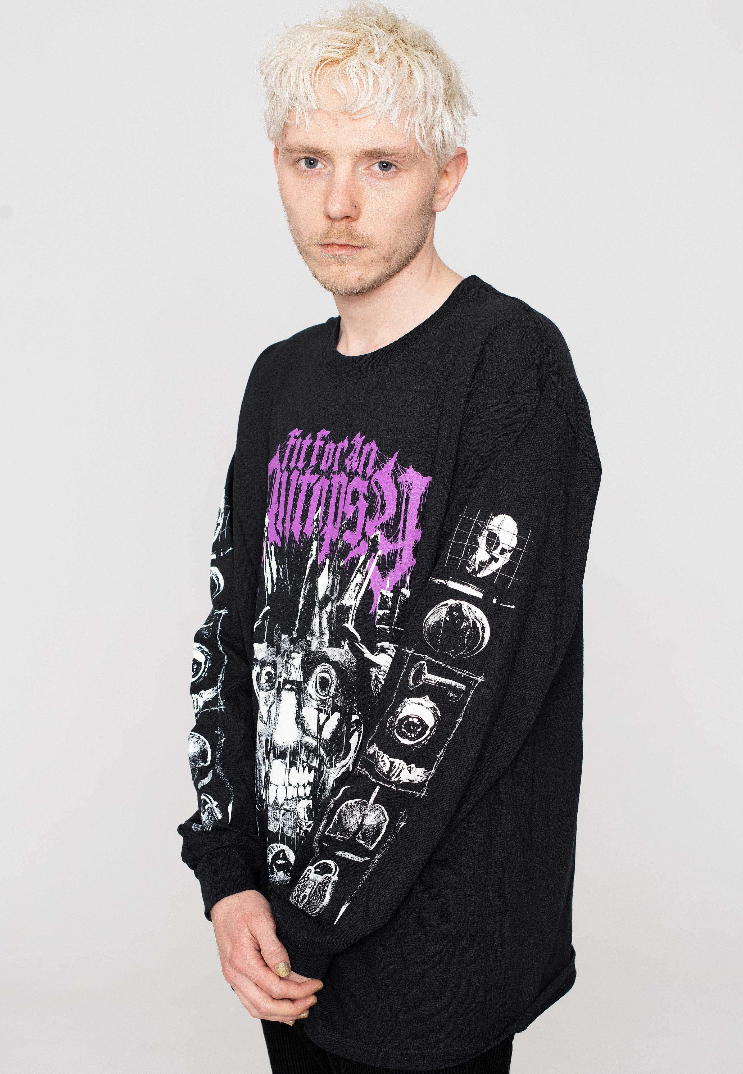 Fit For An Autopsy - Purple Logo Face - Longsleeve | Men-Image