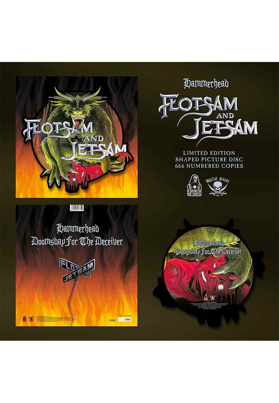 Flotsam And Jetsam - Hammerhead Shape - Colored Mini Vinyl | Neutral-Image