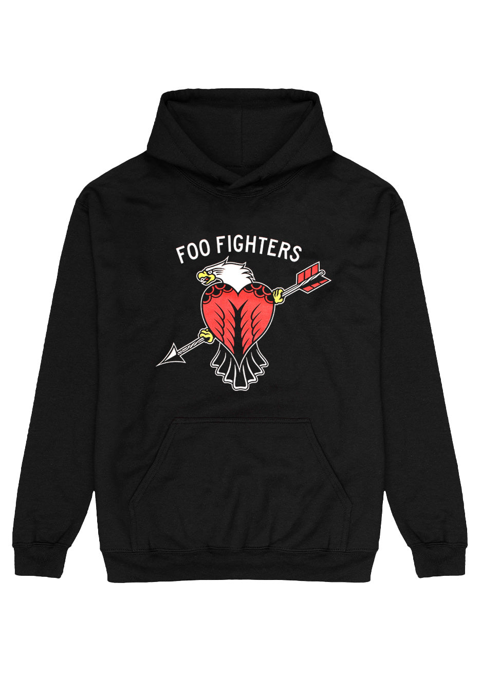 Foo Fighters - Eagle Tattoo Charcoal - Hoodie | Neutral-Image