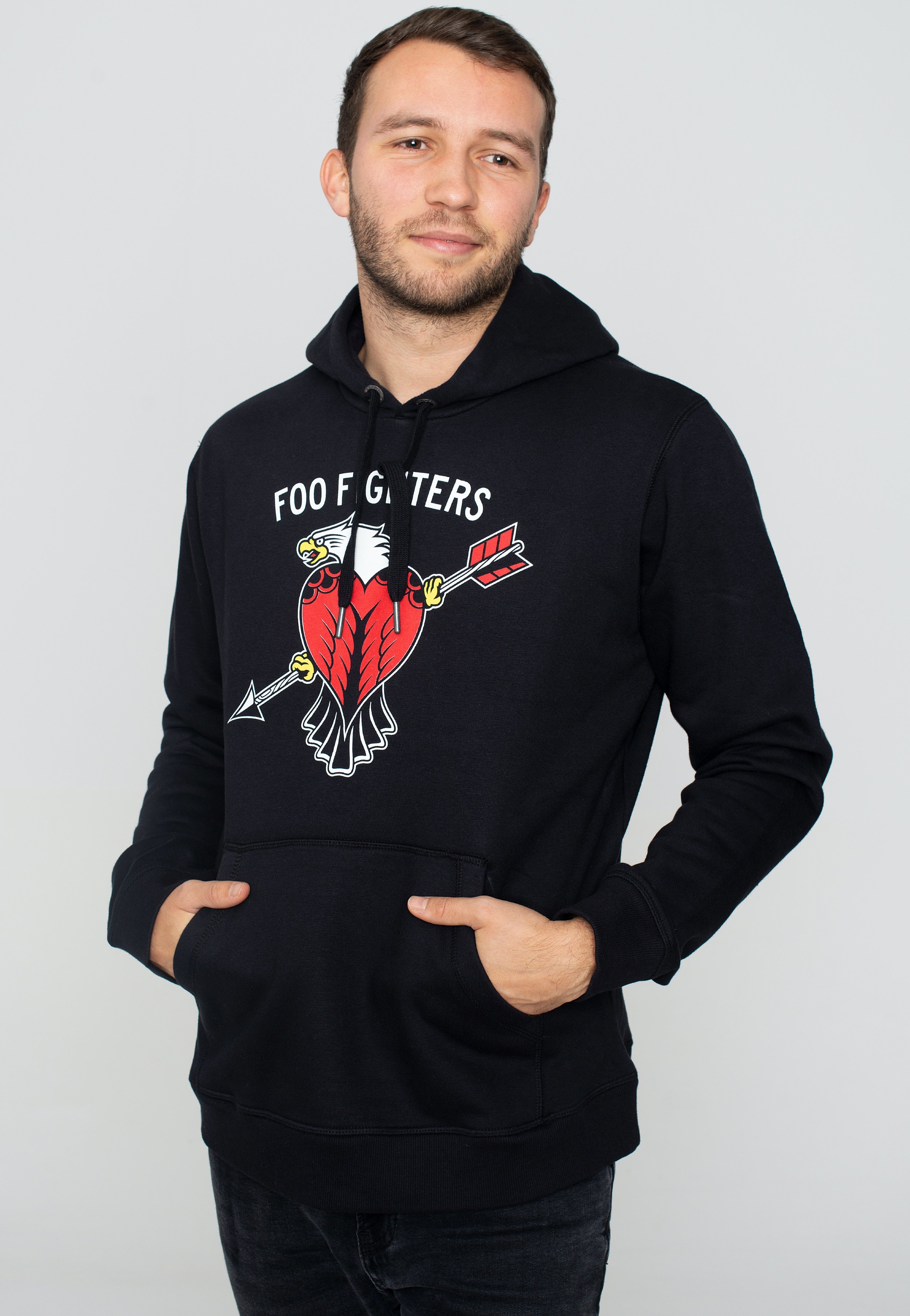 Foo Fighters - Eagle Tattoo Charcoal - Hoodie | Men-Image