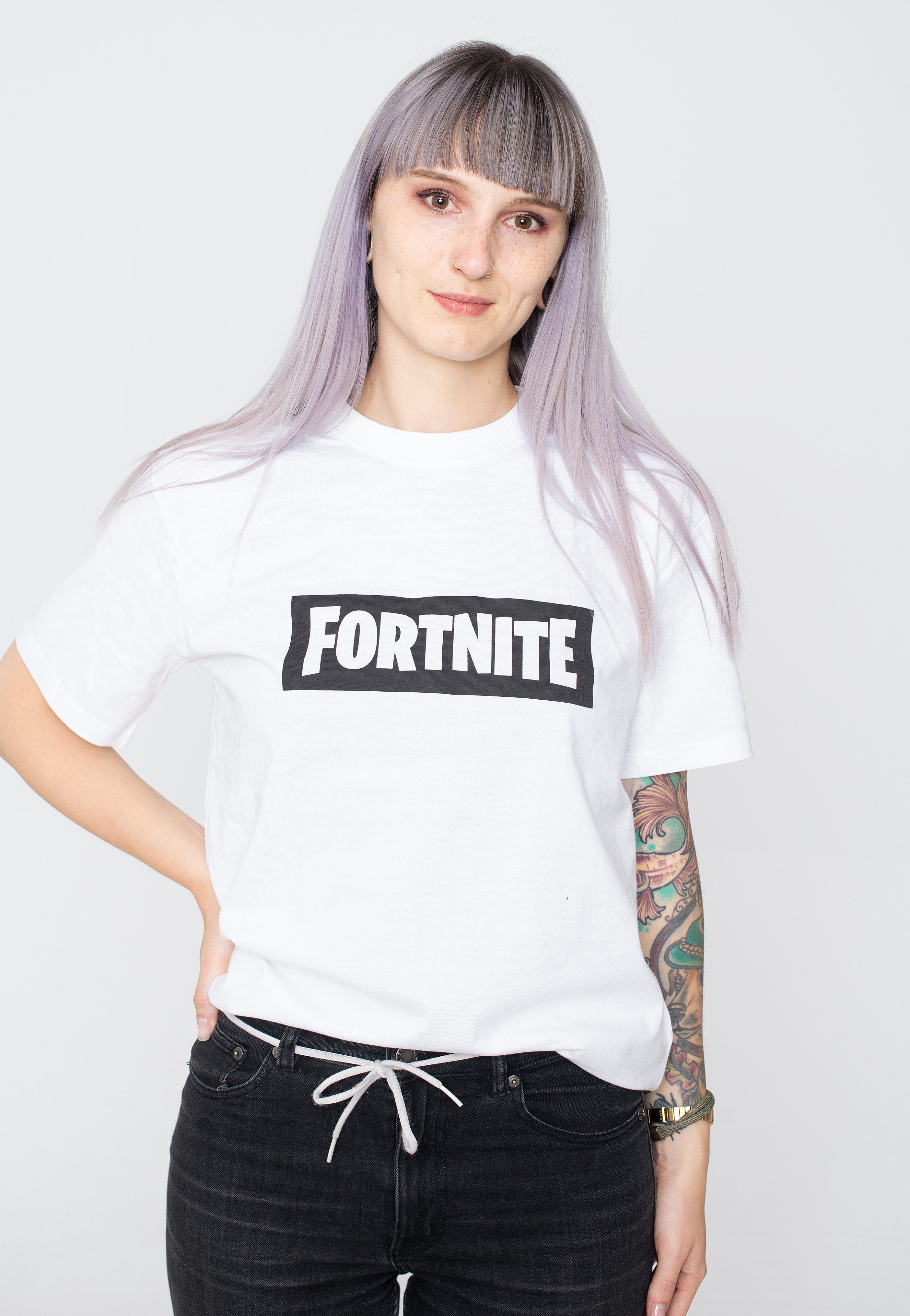 Fortnite - Logo White - T-Shirt | Women-Image