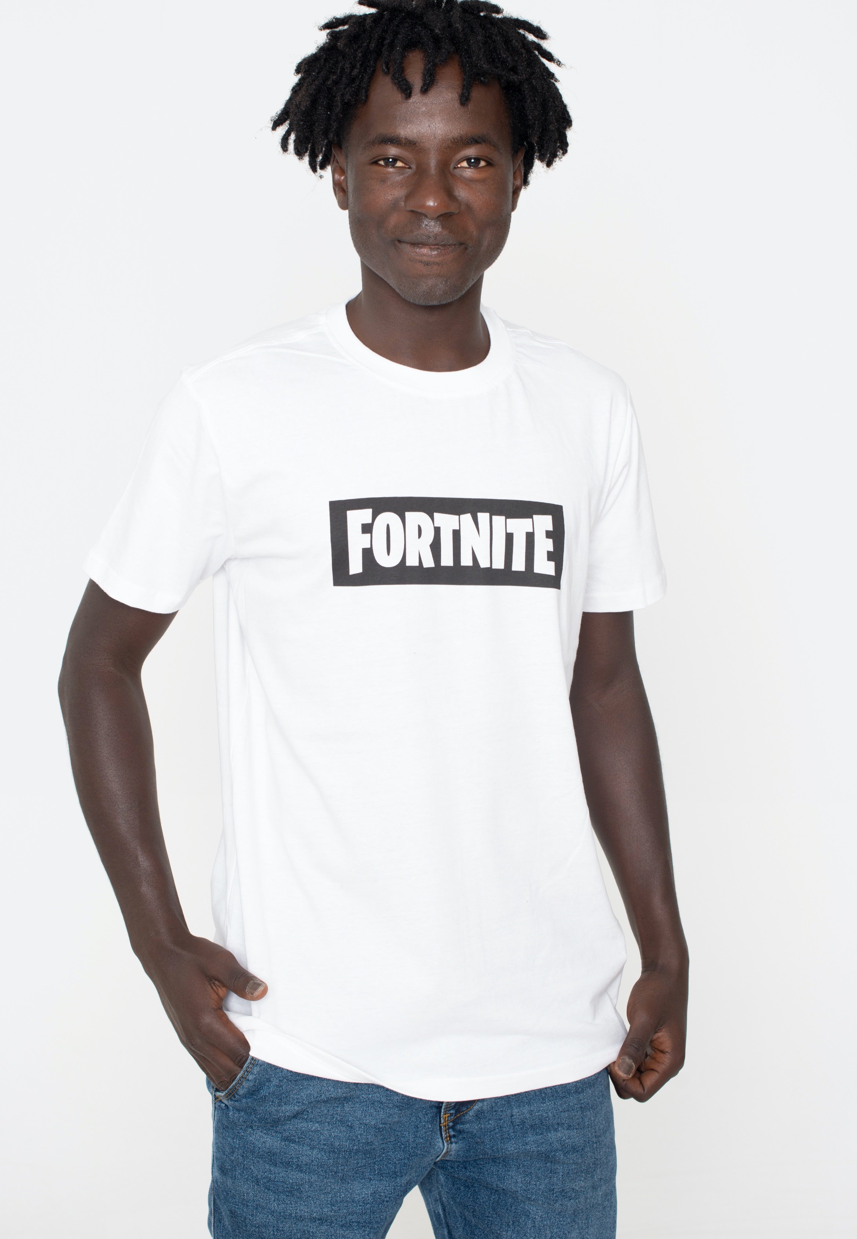 Fortnite - Logo White - T-Shirt | Men-Image