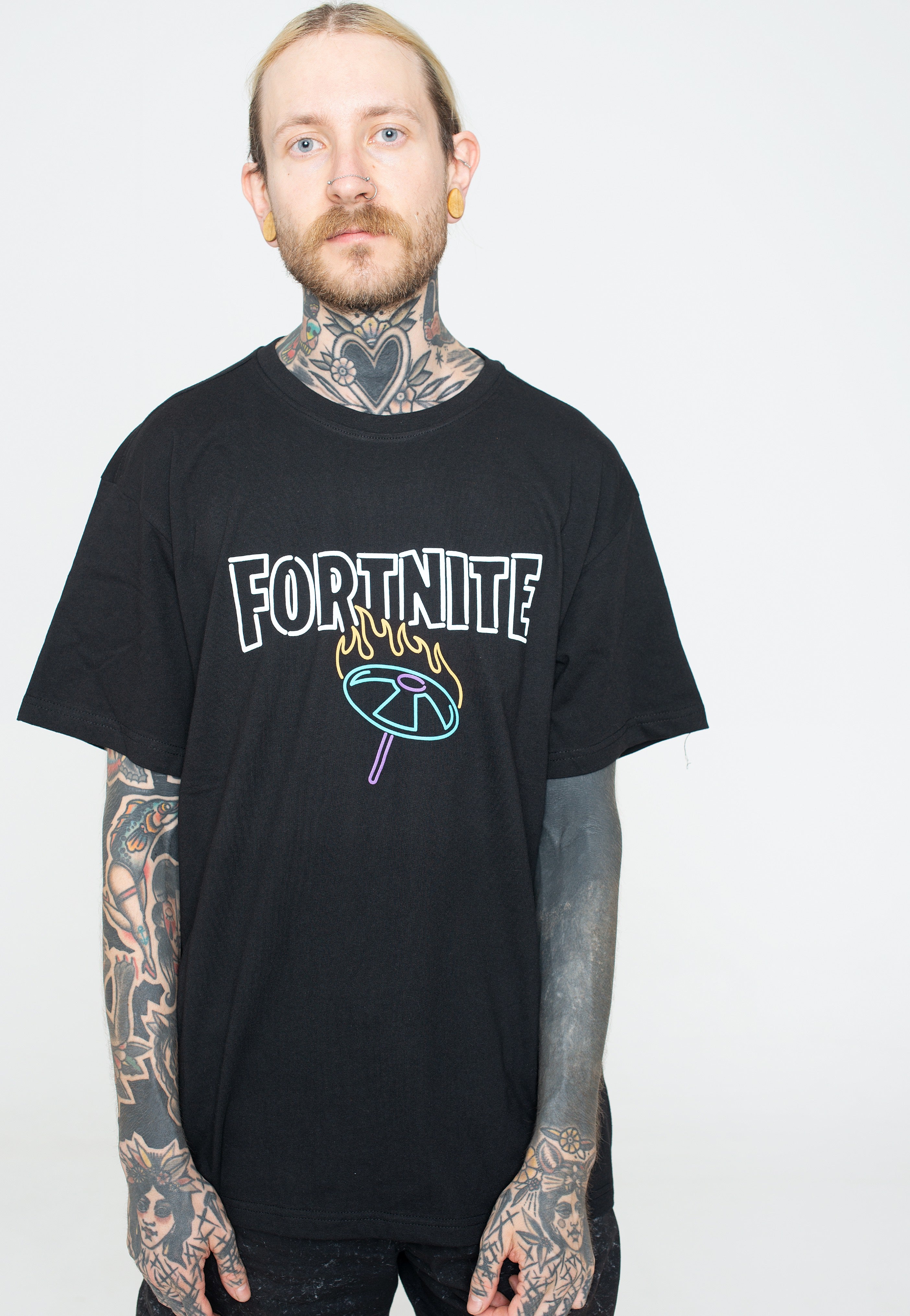 Fortnite - Neon Logo - T-Shirt | Men-Image