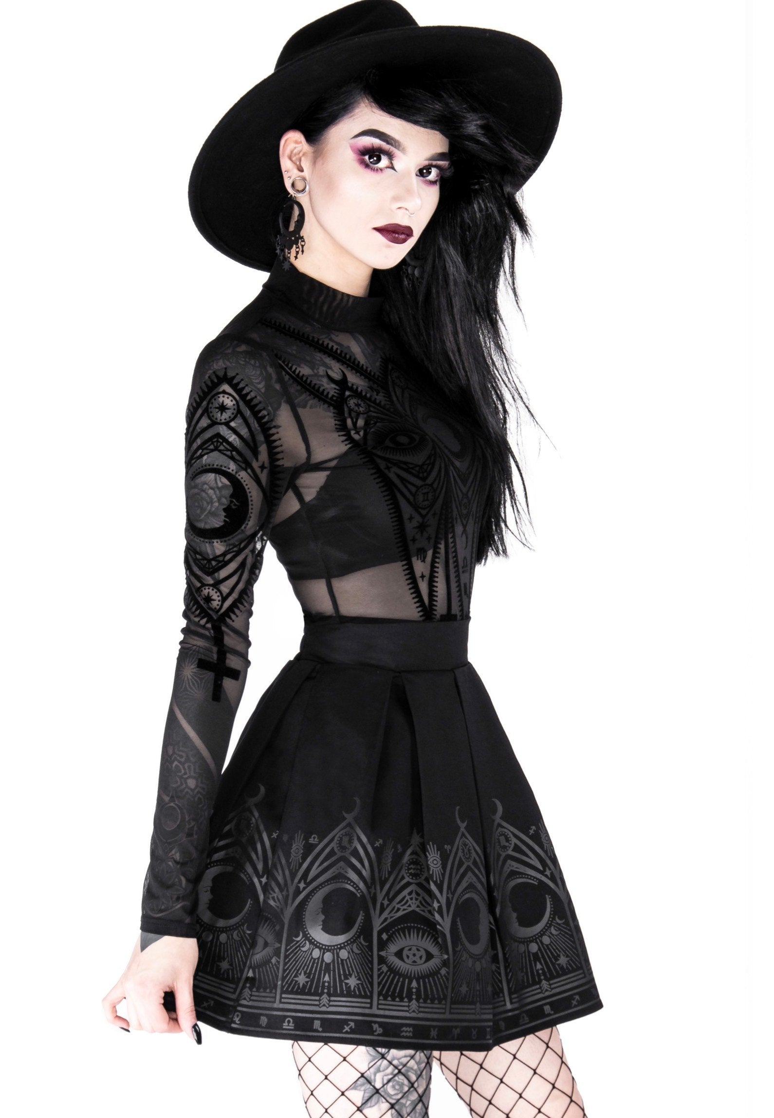 Restyle - Fortune Teller Black - Skirt | Women-Image