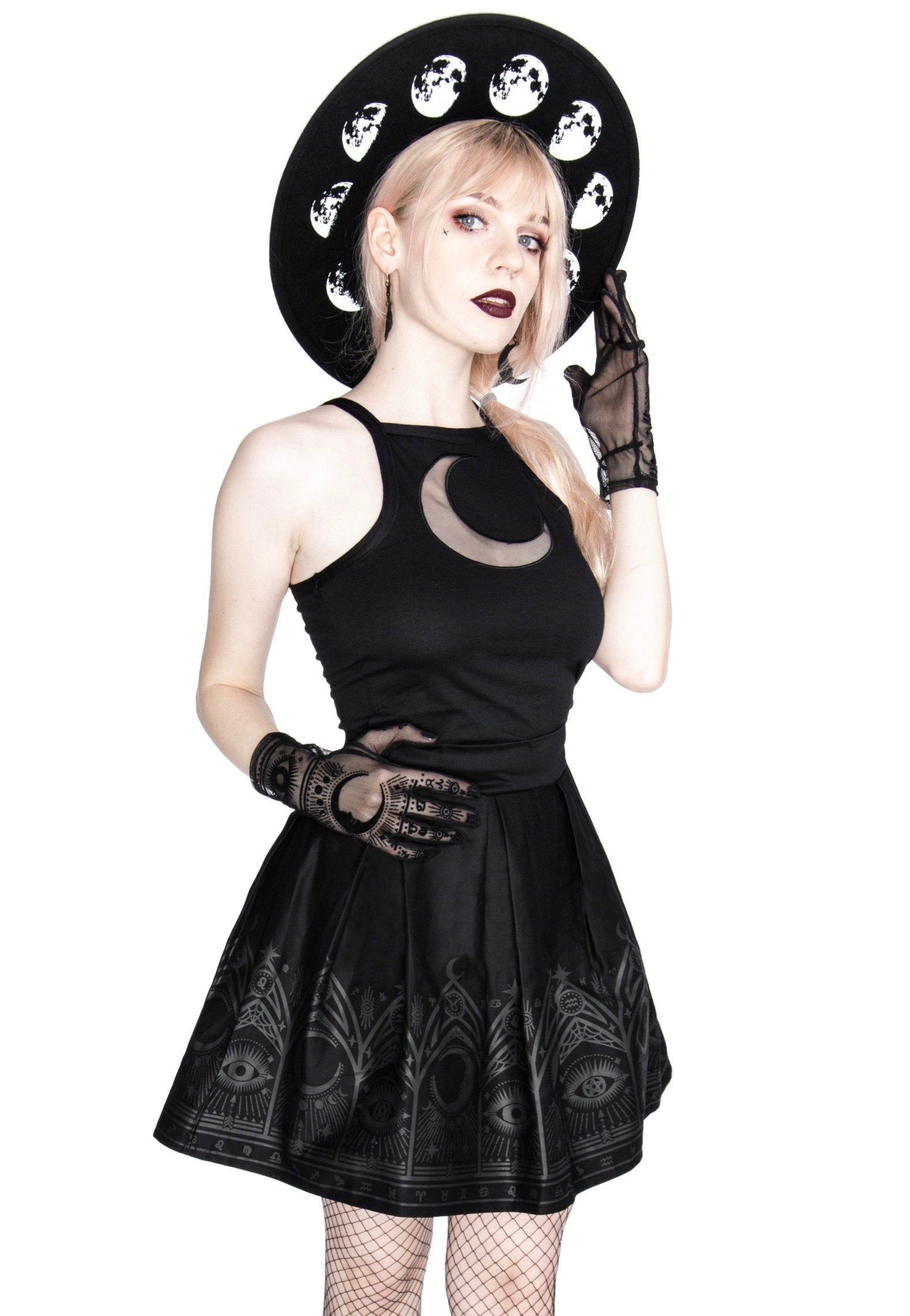 Restyle - Fortune Teller Black - Skirt | Women-Image