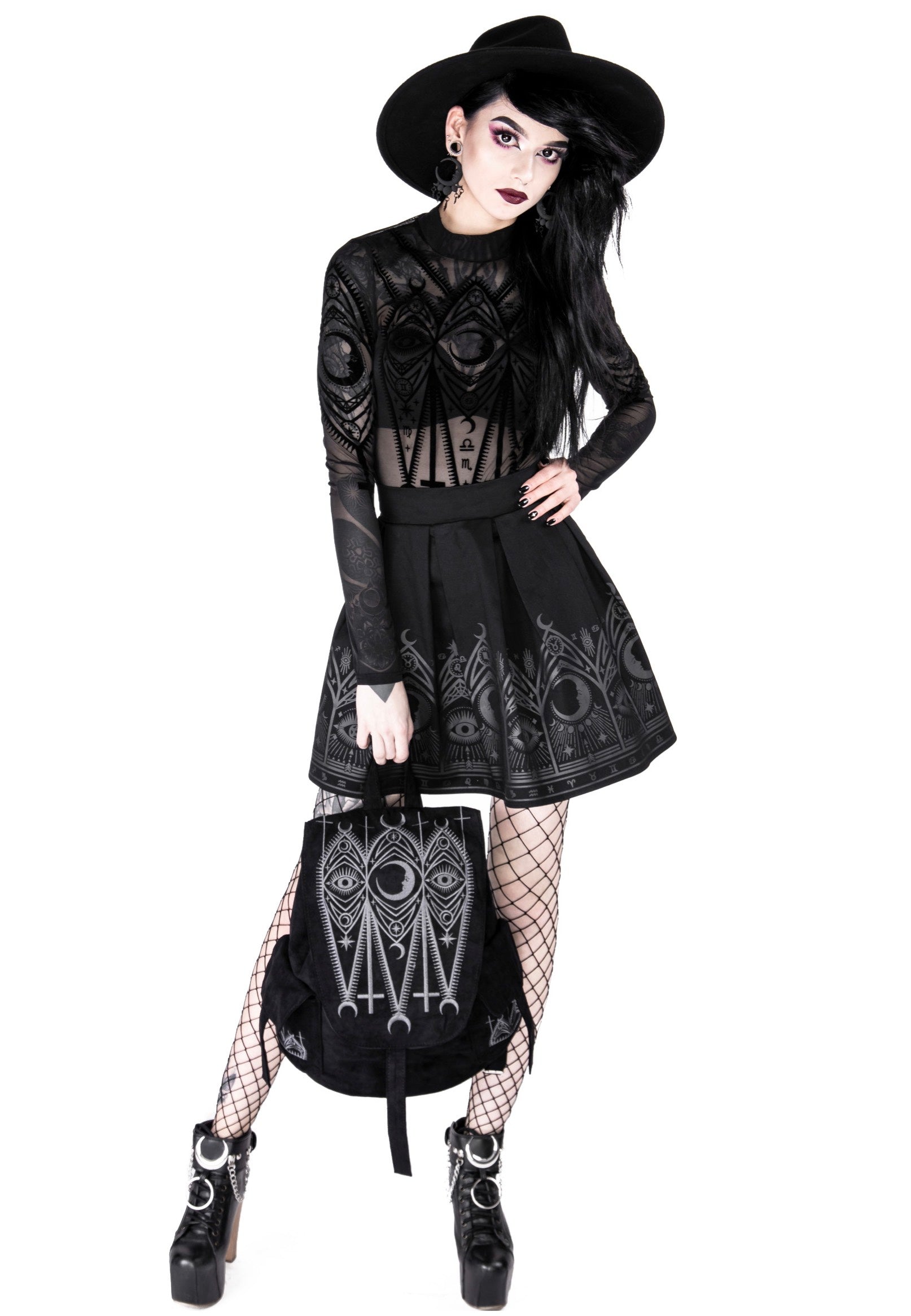 Restyle - Fortune Teller Black - Skirt | Women-Image