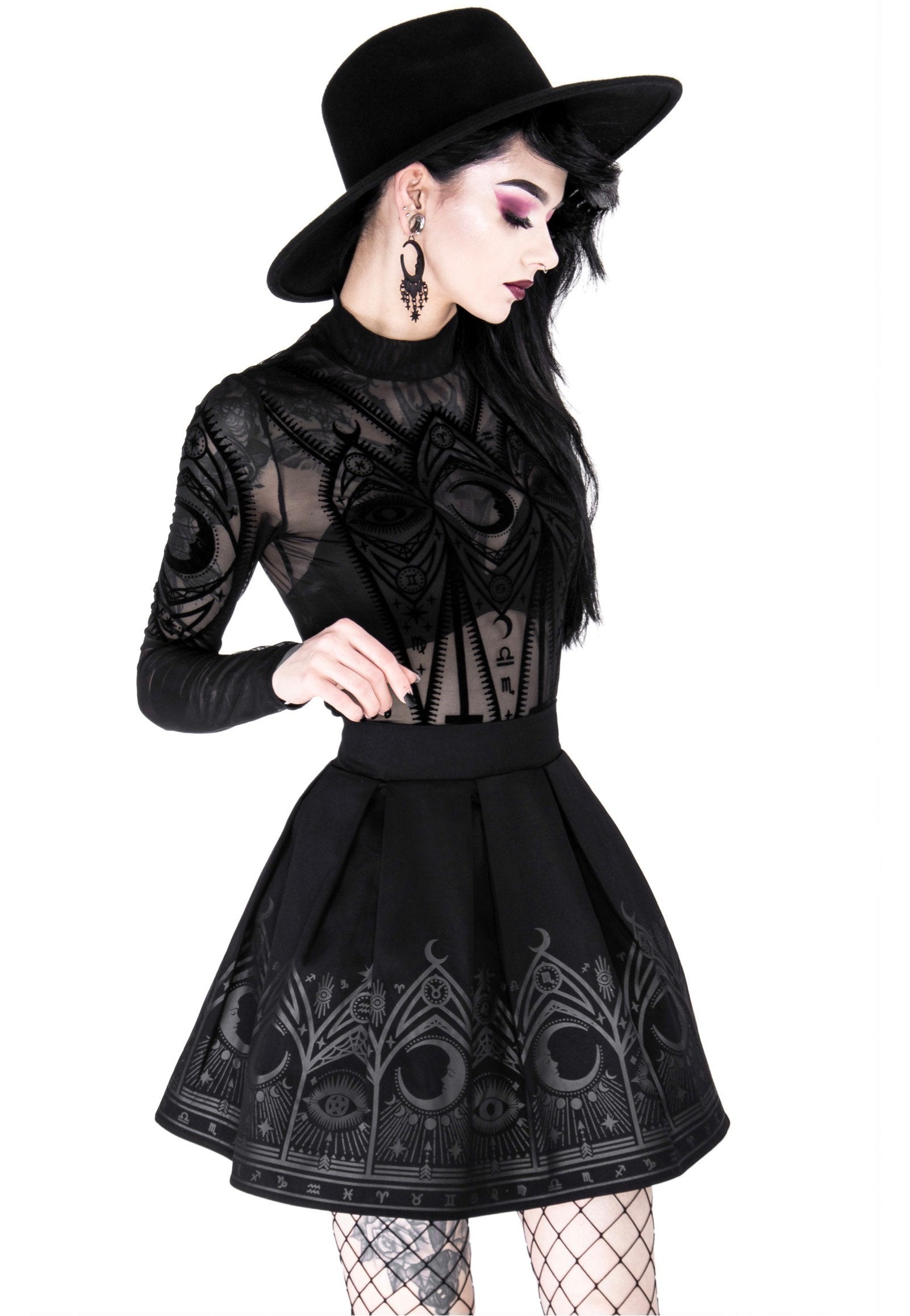 Restyle - Fortune Teller Black - Skirt | Women-Image