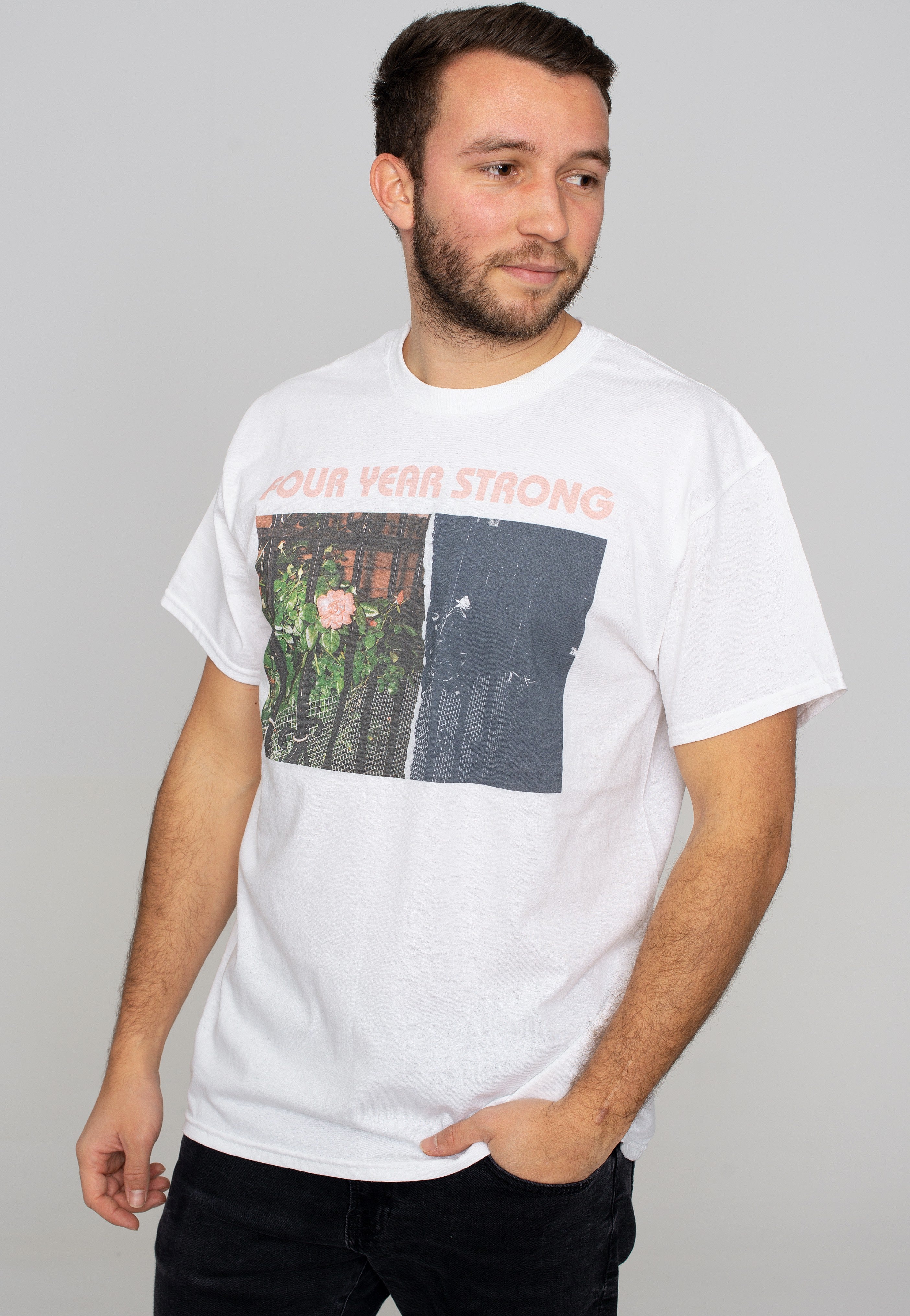 Four Year Strong - Flower White - T-Shirt | Men-Image