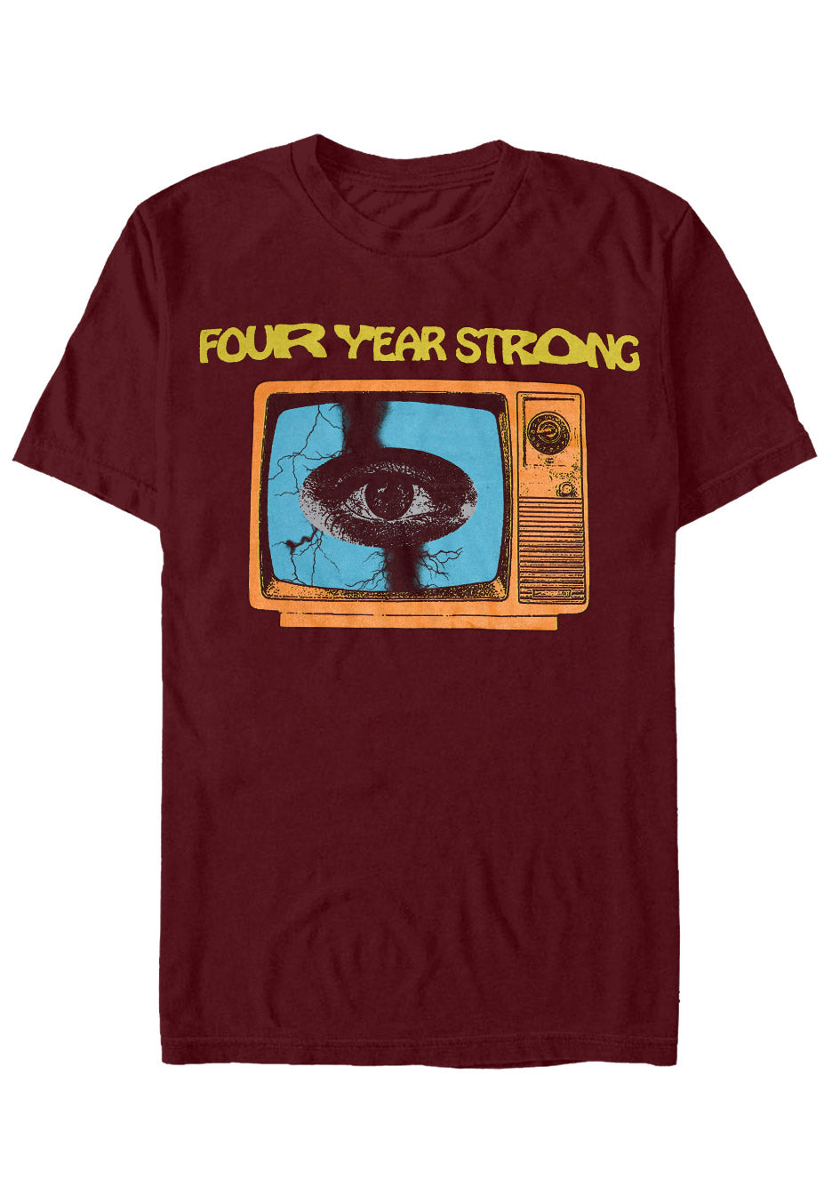 Four Year Strong - TV Burgundy - T-Shirt | Neutral-Image