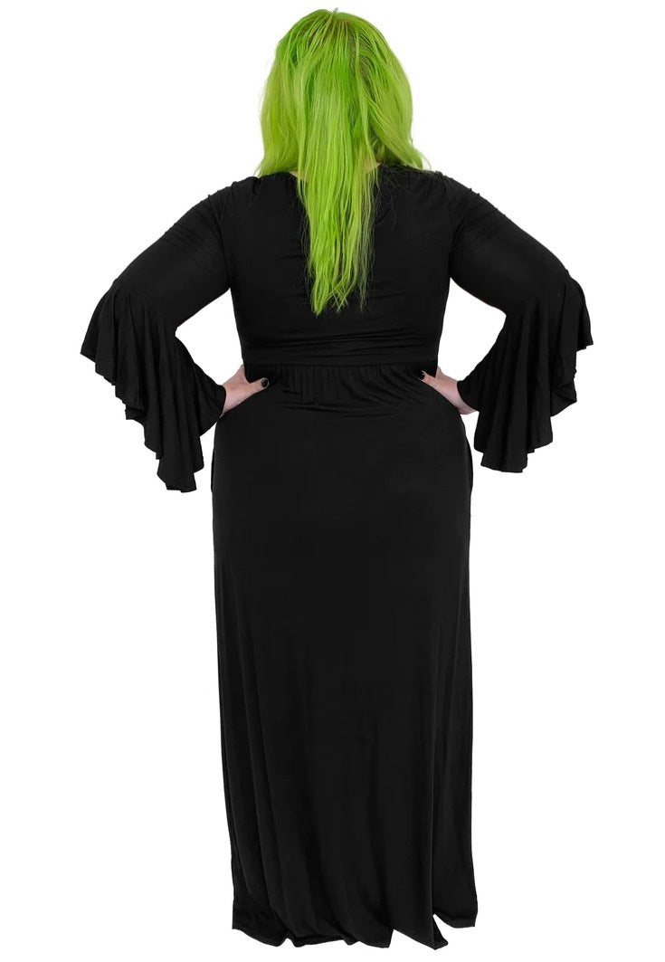 Foxblood - Blair Bell Sleeve Maxi Black - Dress | Women-Image