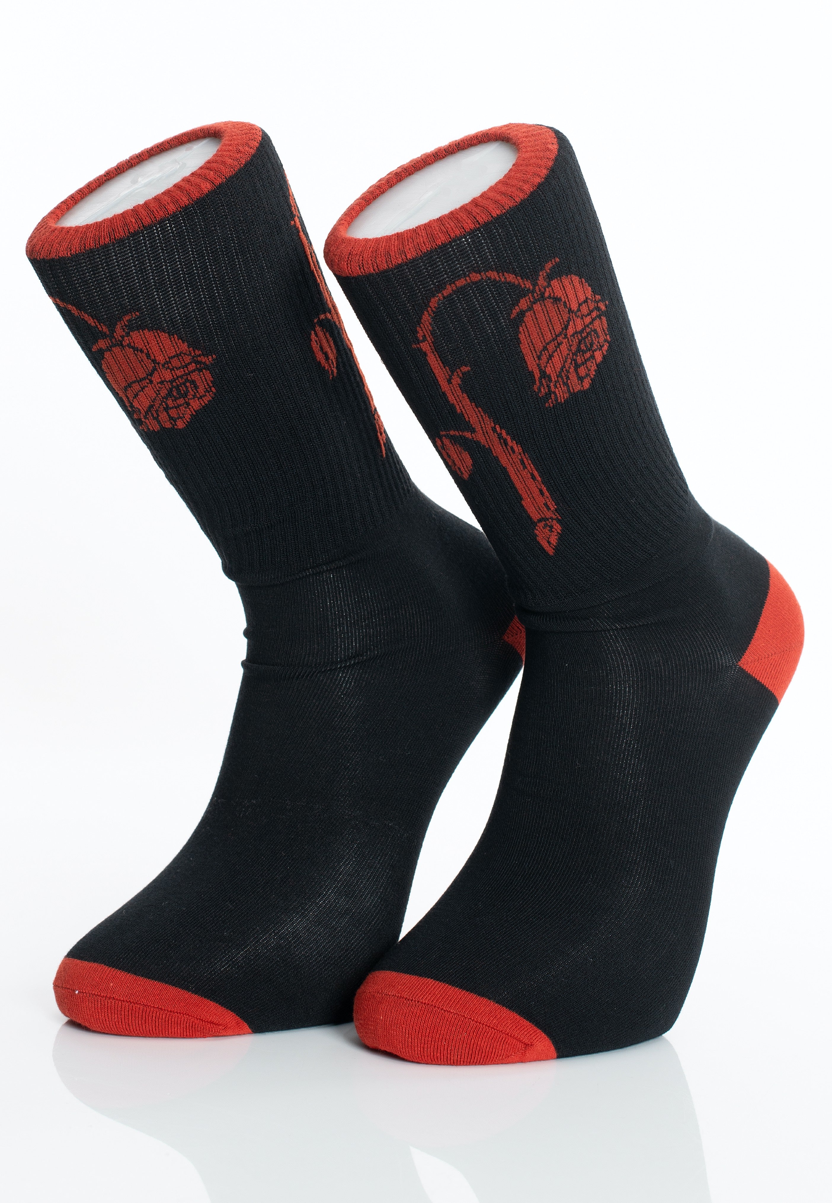 Foxblood - Foxblood Weeping Rose Black/Red - Socks | Neutral-Image