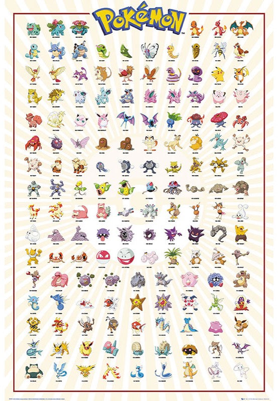 Pokémon - Kanto 151 Maxi - Poster | Neutral-Image