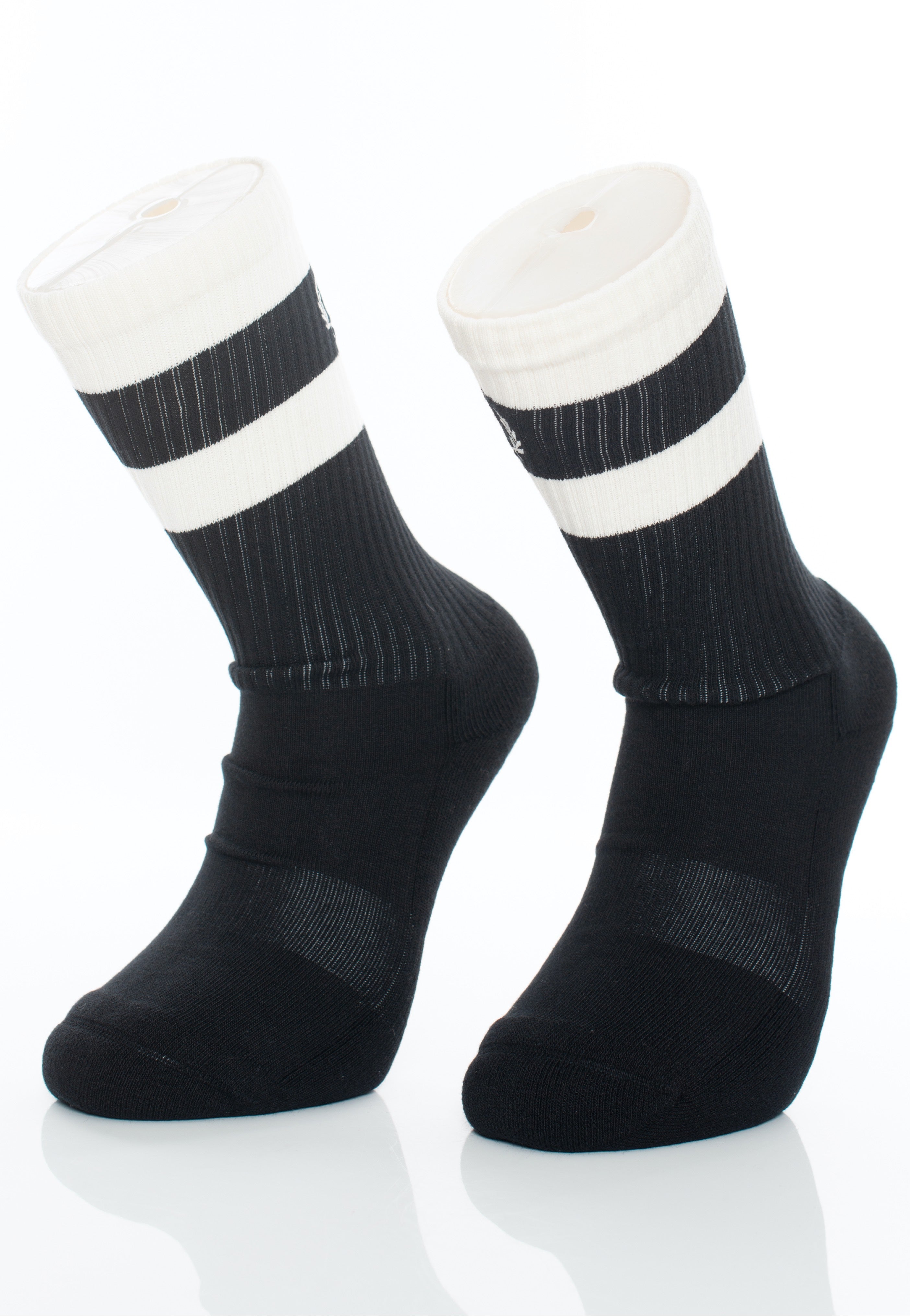 Fred Perry - Bold Twin Tipped Black/Snow White - Socks | Neutral-Image