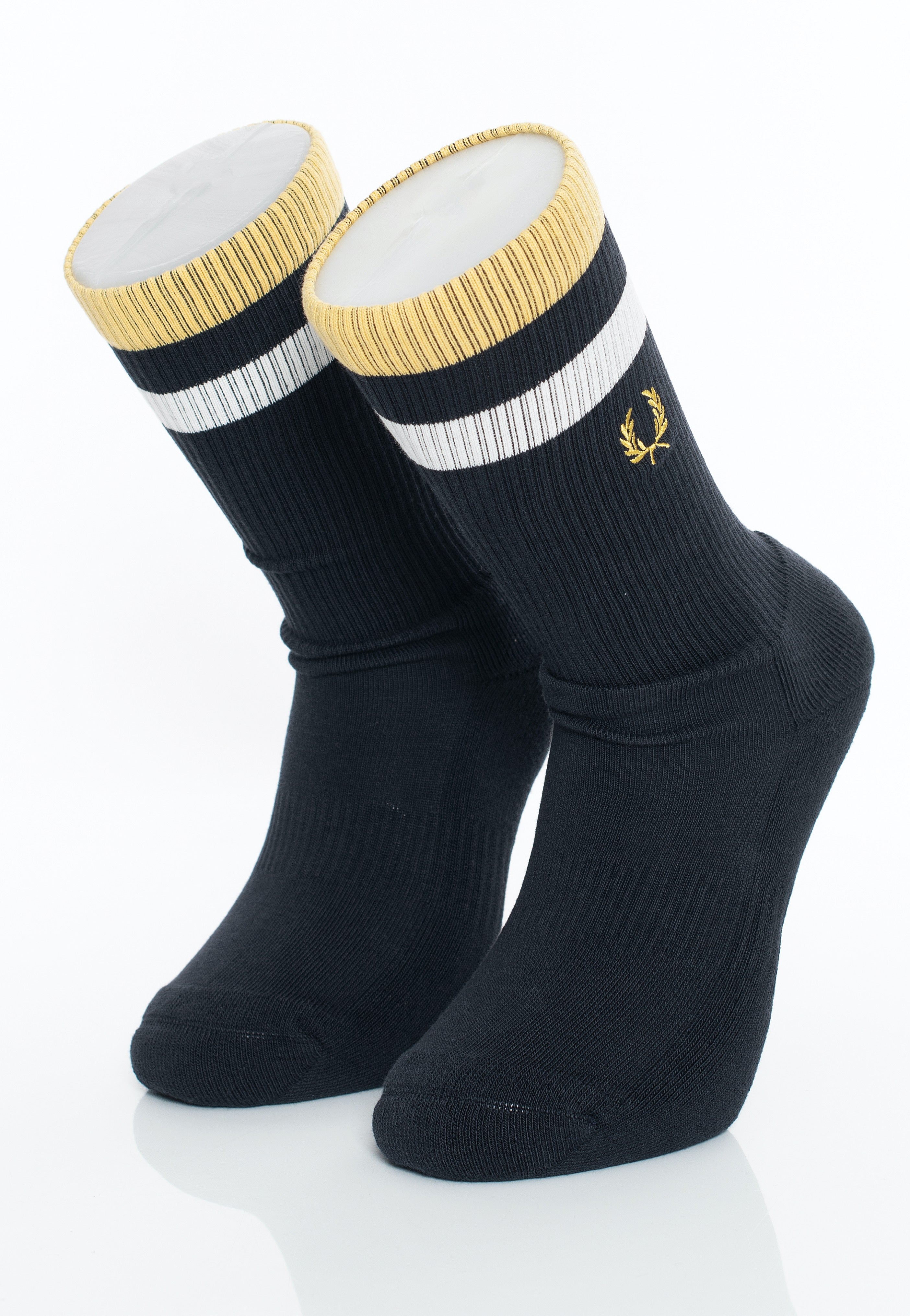 Fred Perry - Bold Twin Tipped Navy - Socks | Neutral-Image