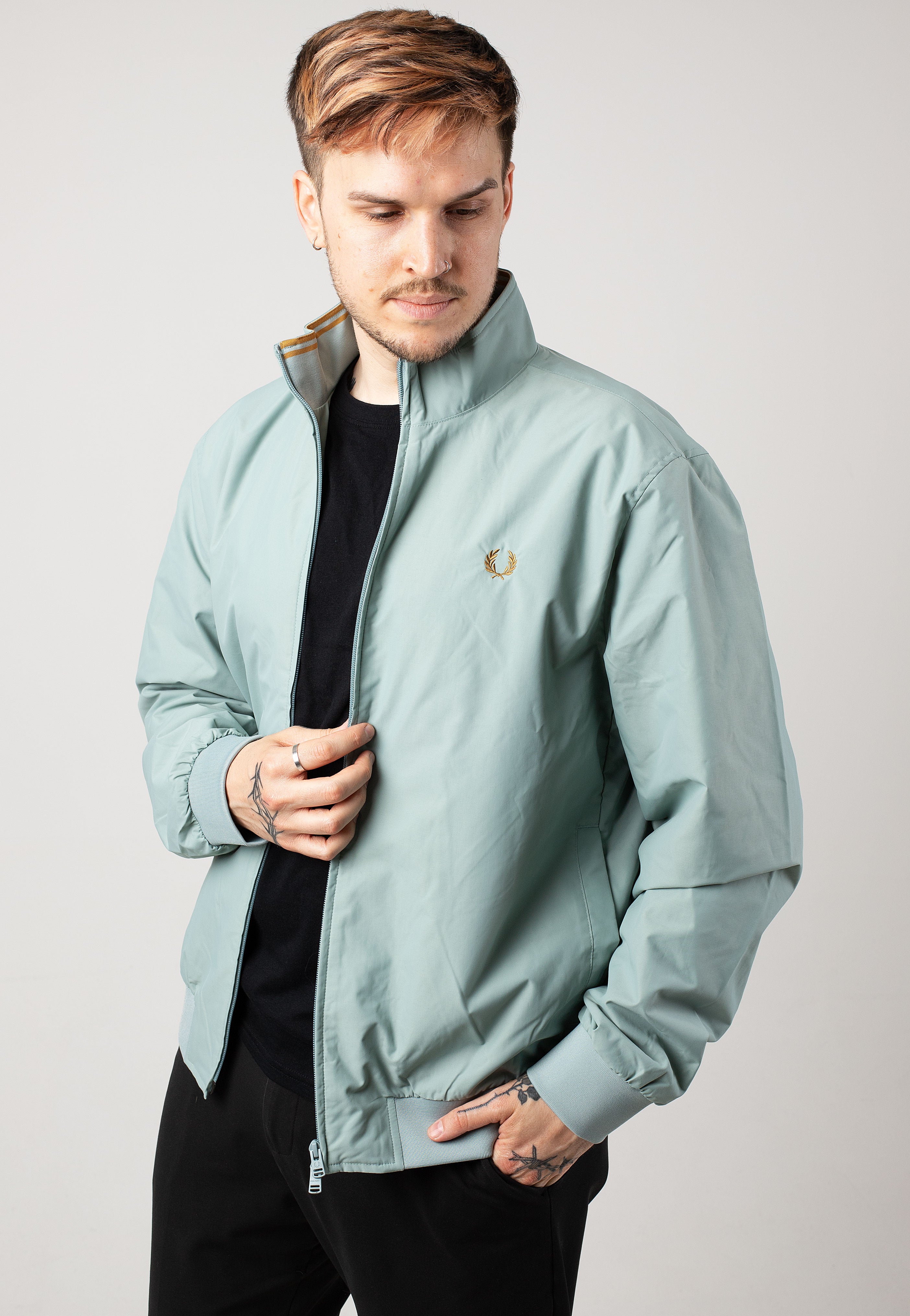 Fred Perry - Brentham Silver Blue - Jacket | Men-Image