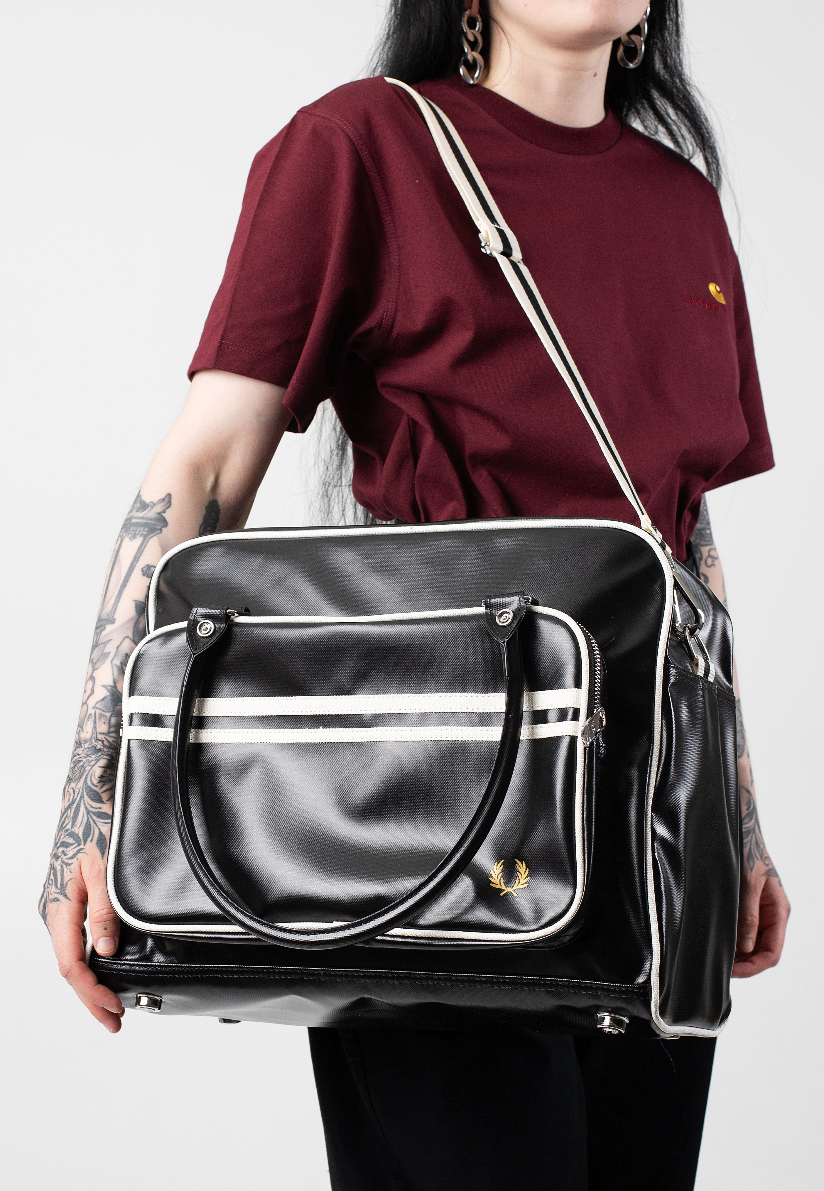 Fred Perry - Classic Holdall Black/ Ecru - Bag | Neutral-Image