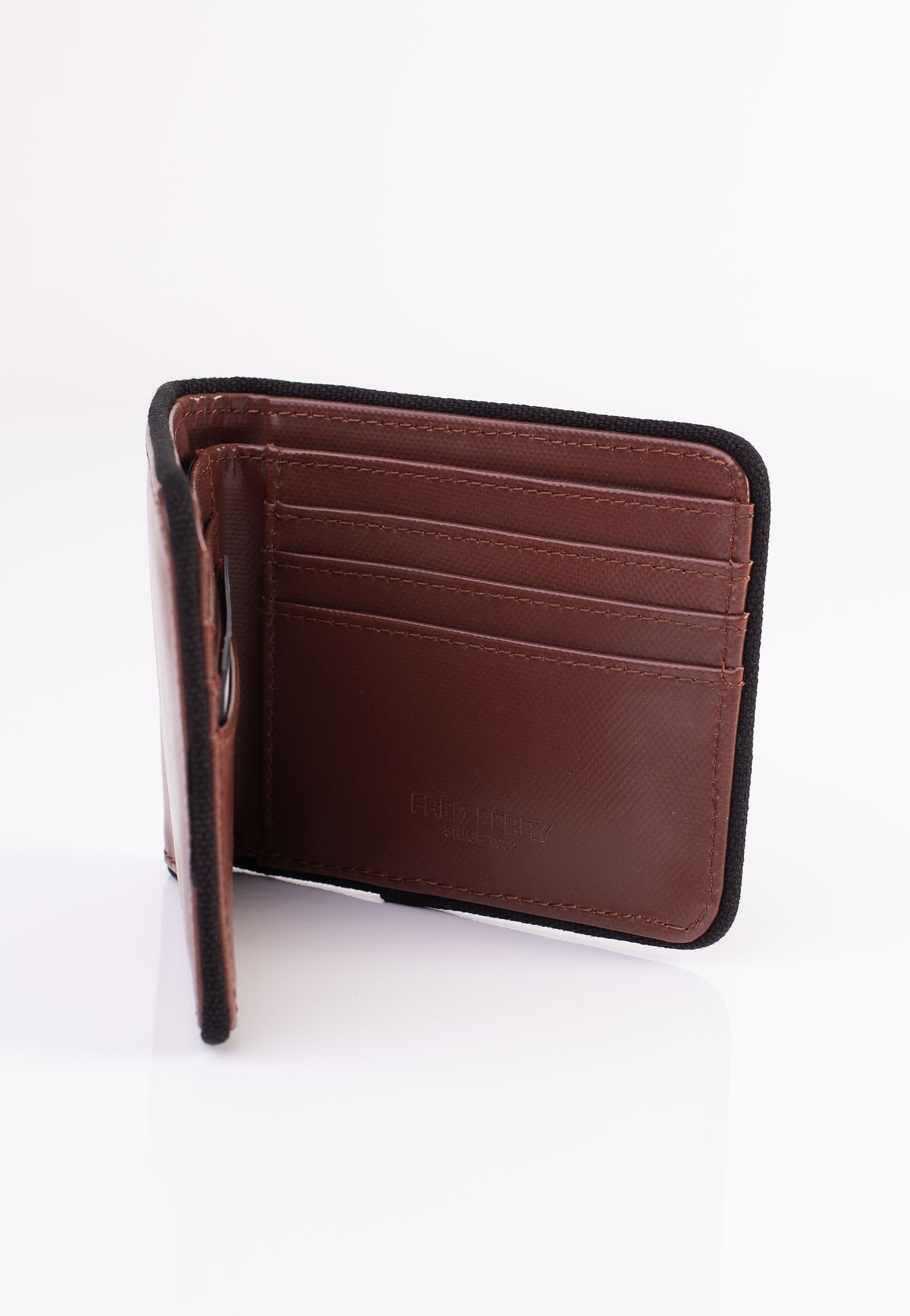 Fred Perry - Coated Polyester Billfold Whisky Brown - Wallet | Neutral-Image