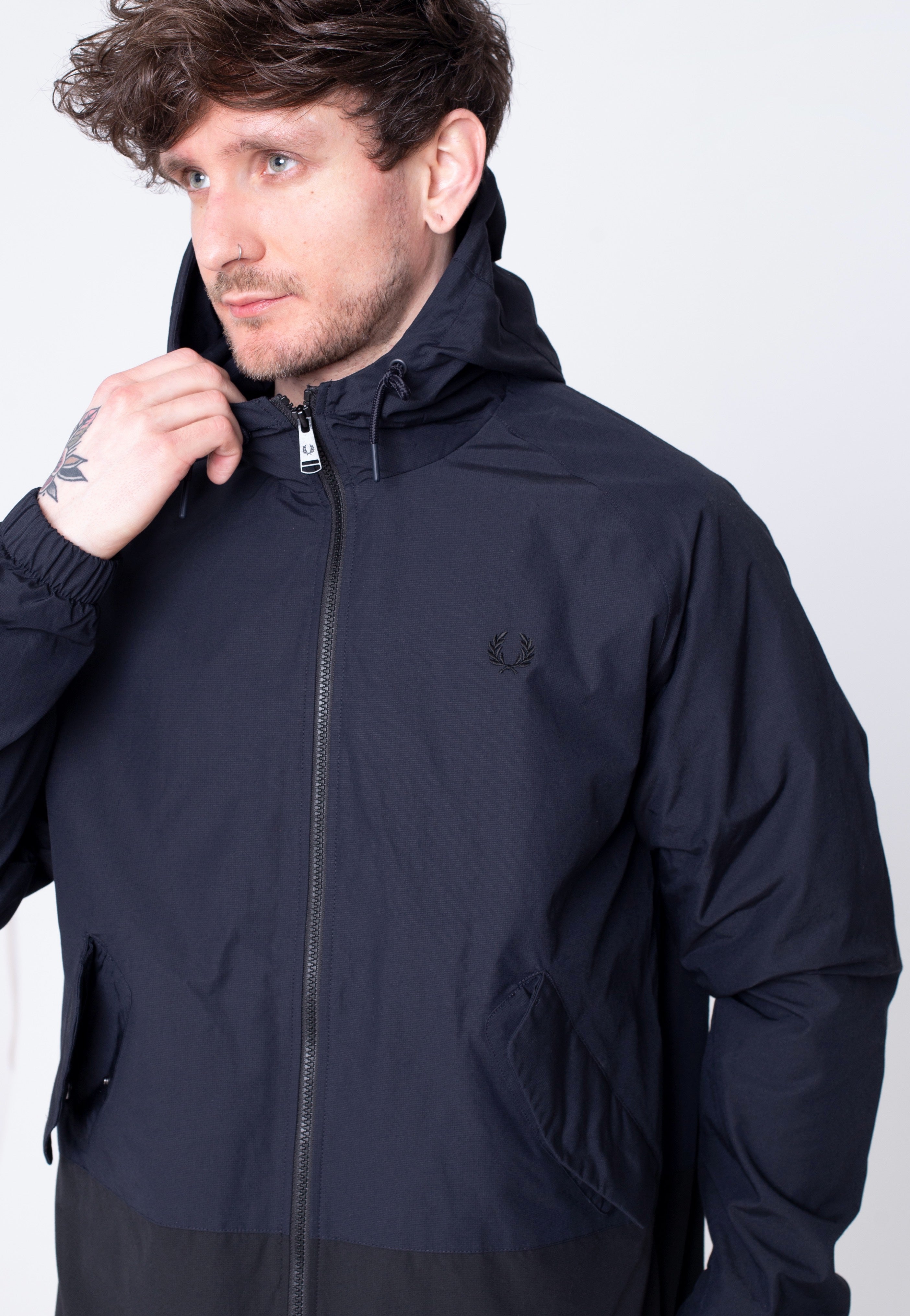 Fred Perry - Colour Block Sailing Navy - Jacket | Men-Image