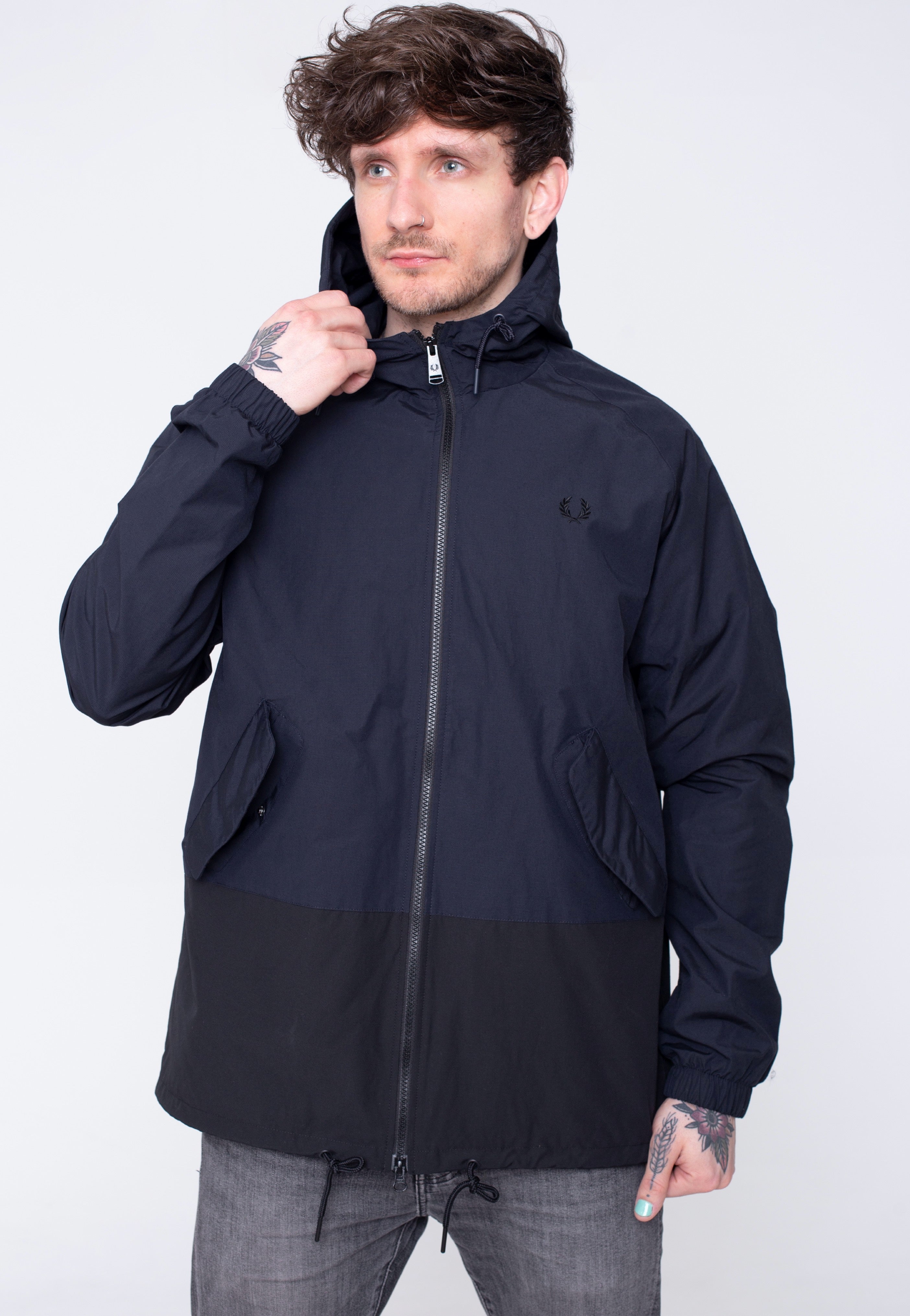 Fred Perry - Colour Block Sailing Navy - Jacket | Men-Image